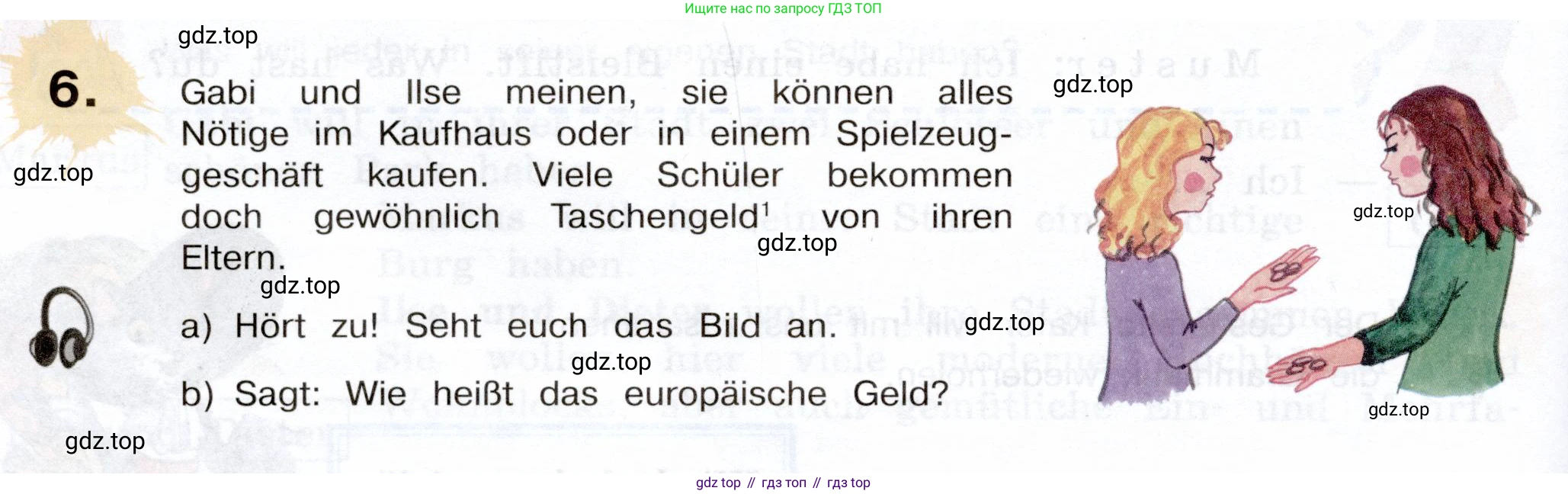 Немецкий язык (Deutsch), 5 класс учебник (lehrbuch), авторы: Бим Инесса Львовна (Bim I), Рыжова Лариса Ивановна (Ryschowa L), издательство Просвещение, Москва, 2023, голубого цвета, страница 182, номер 6, Условие
