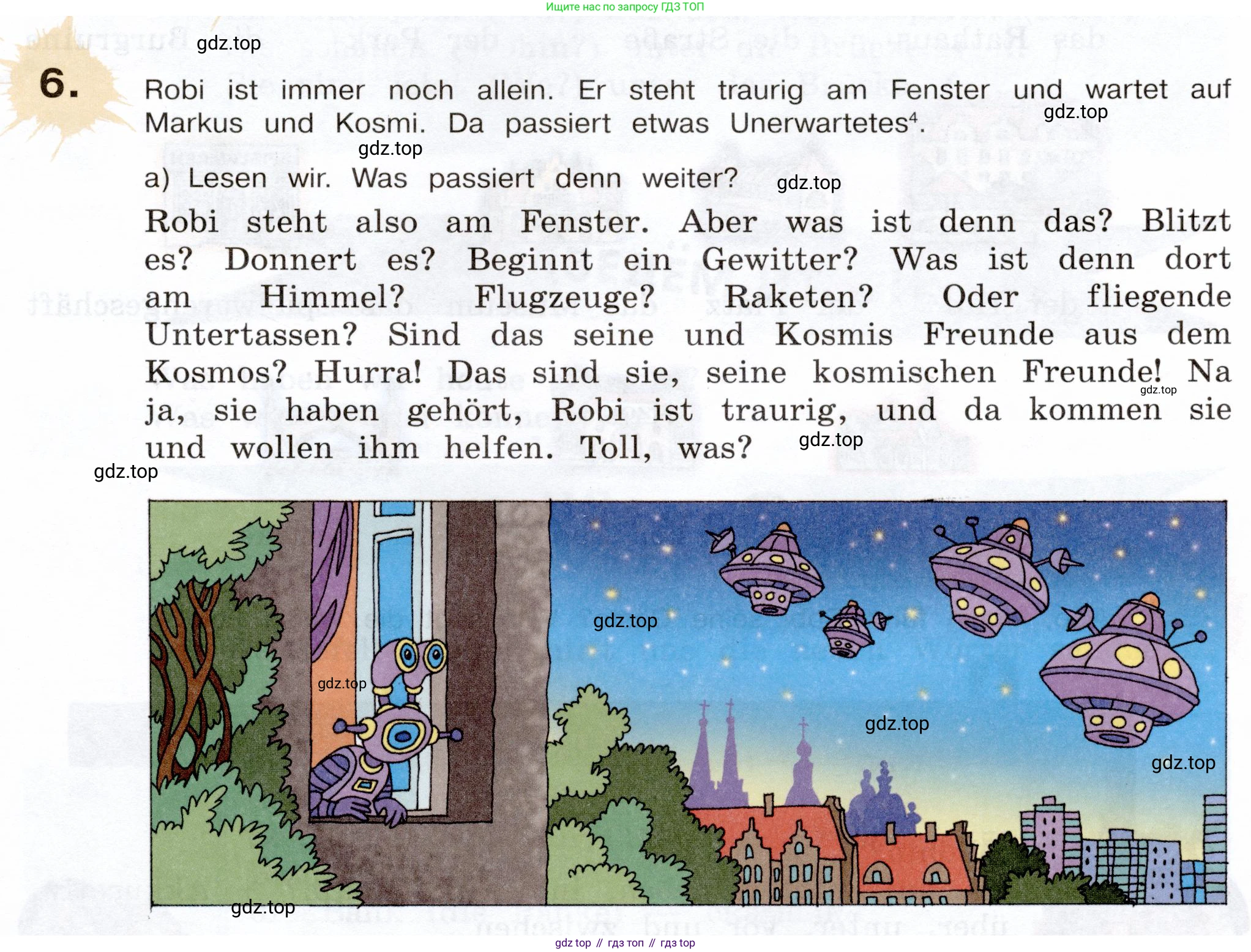 Немецкий язык (Deutsch), 5 класс учебник (lehrbuch), авторы: Бим Инесса Львовна (Bim I), Рыжова Лариса Ивановна (Ryschowa L), издательство Просвещение, Москва, 2023, голубого цвета, страница 189, номер 6, Условие