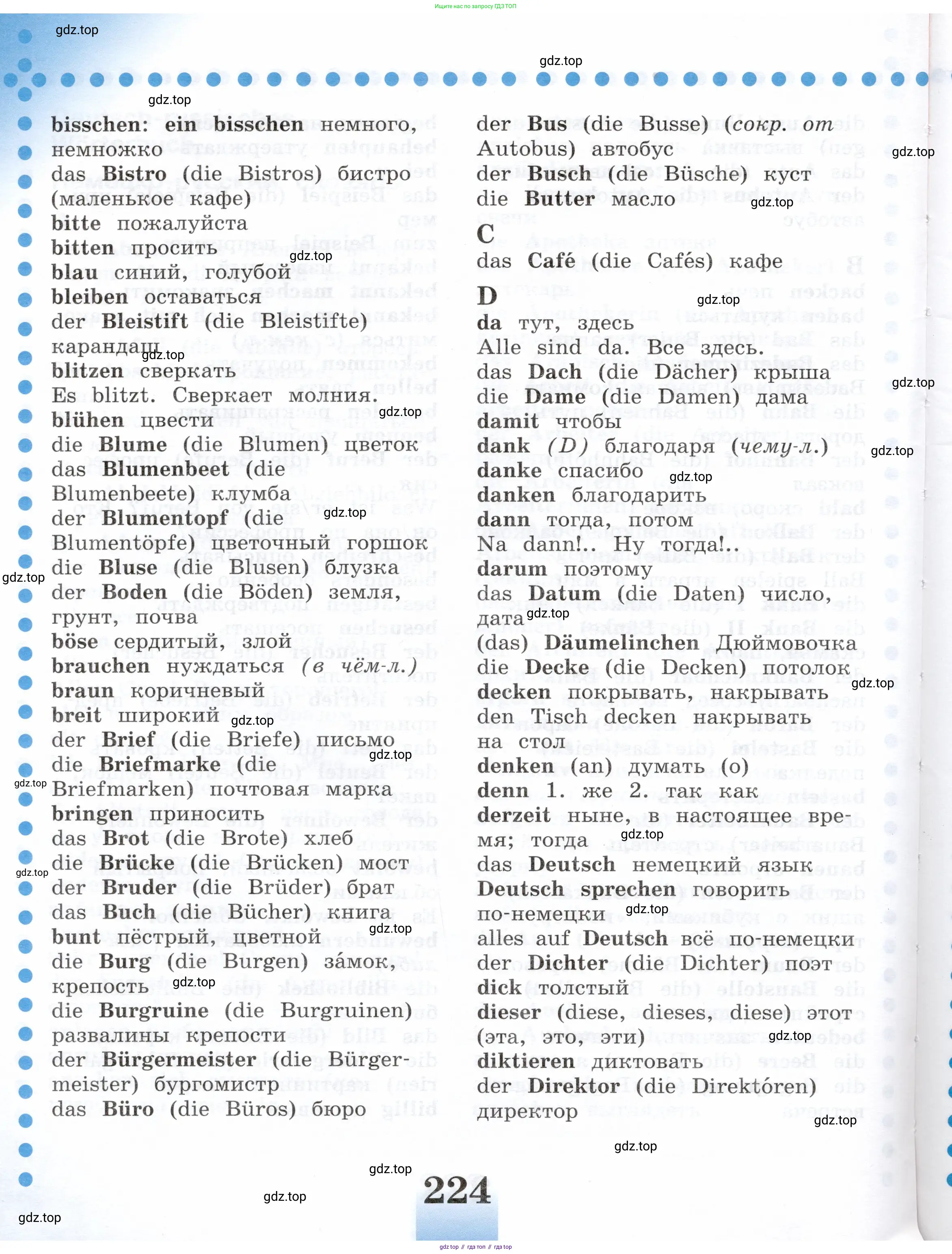 Немецкий язык (Deutsch), 5 класс учебник (lehrbuch), авторы: Бим Инесса Львовна (Bim I), Рыжова Лариса Ивановна (Ryschowa L), издательство Просвещение, Москва, 2023, голубого цвета, страница 224