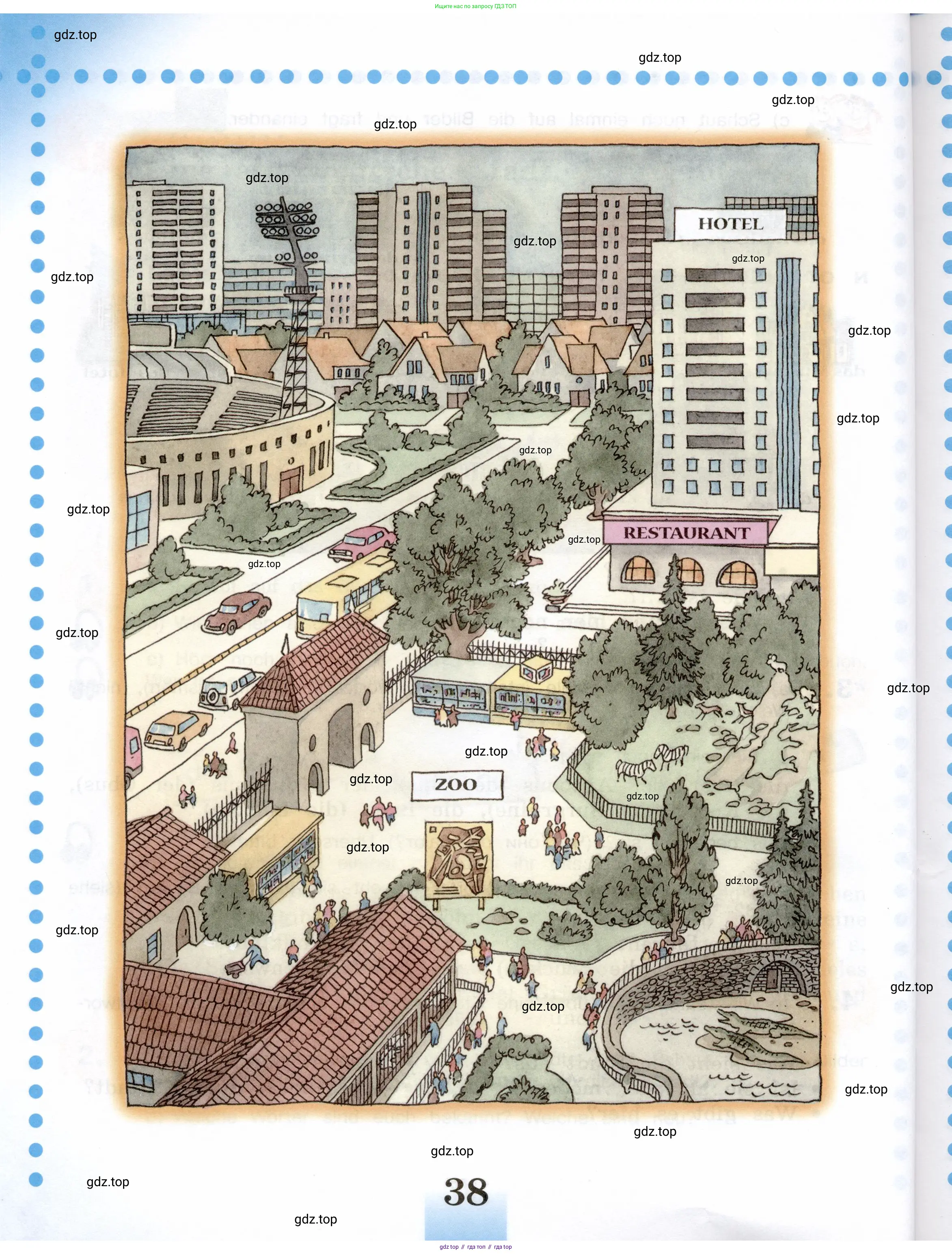 Немецкий язык (Deutsch), 5 класс учебник (lehrbuch), авторы: Бим Инесса Львовна (Bim I), Рыжова Лариса Ивановна (Ryschowa L), издательство Просвещение, Москва, 2023, голубого цвета, страница 38