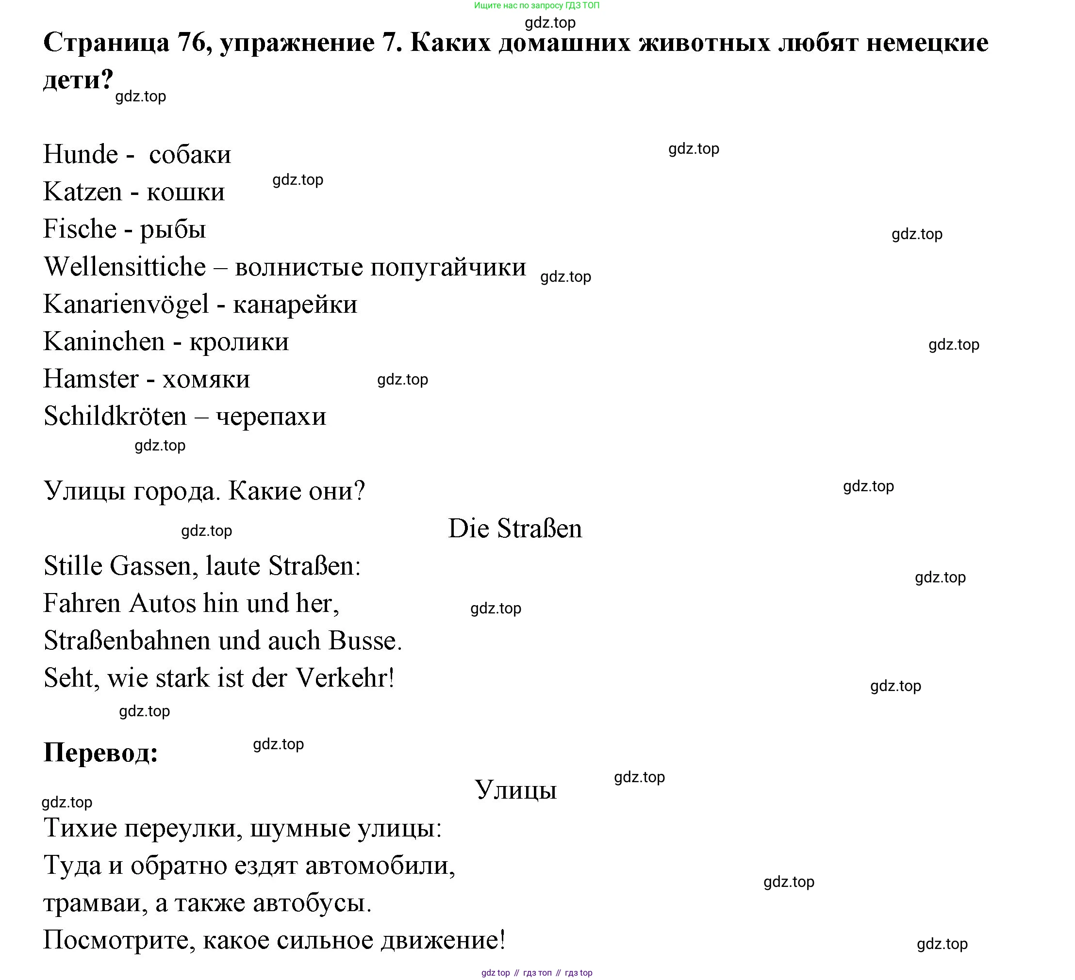 Немецкий язык (Deutsch), 5 класс учебник (lehrbuch), авторы: Бим Инесса Львовна (Bim I), Рыжова Лариса Ивановна (Ryschowa L), издательство Просвещение, Москва, 2023, голубого цвета, страница 75, Решение