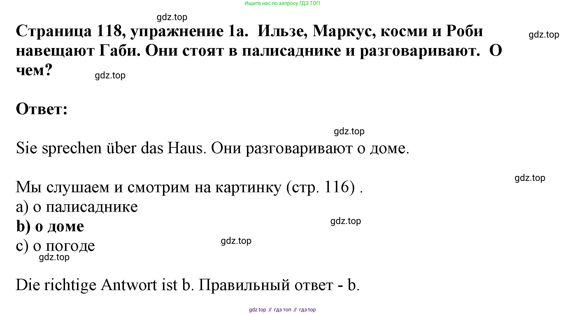 Немецкий язык (Deutsch), 5 класс учебник (lehrbuch), авторы: Бим Инесса Львовна (Bim I), Рыжова Лариса Ивановна (Ryschowa L), издательство Просвещение, Москва, 2023, голубого цвета, страница 118, номер 1, Решение