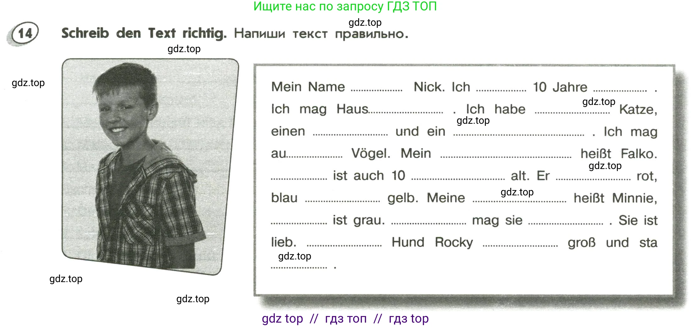 Немецкий язык (Deutsch), 5 класс Лексика и грамматика. Сборник упражнений (Wortschatz und Grammatik trainieren), авторы: Лытаева Мария Александровна (Lytajewa M), Ионова Анна Михайловна (Ionowa A), издательство Просвещение, Москва, 2019, белого цвета, страница 24, номер 14, Условие