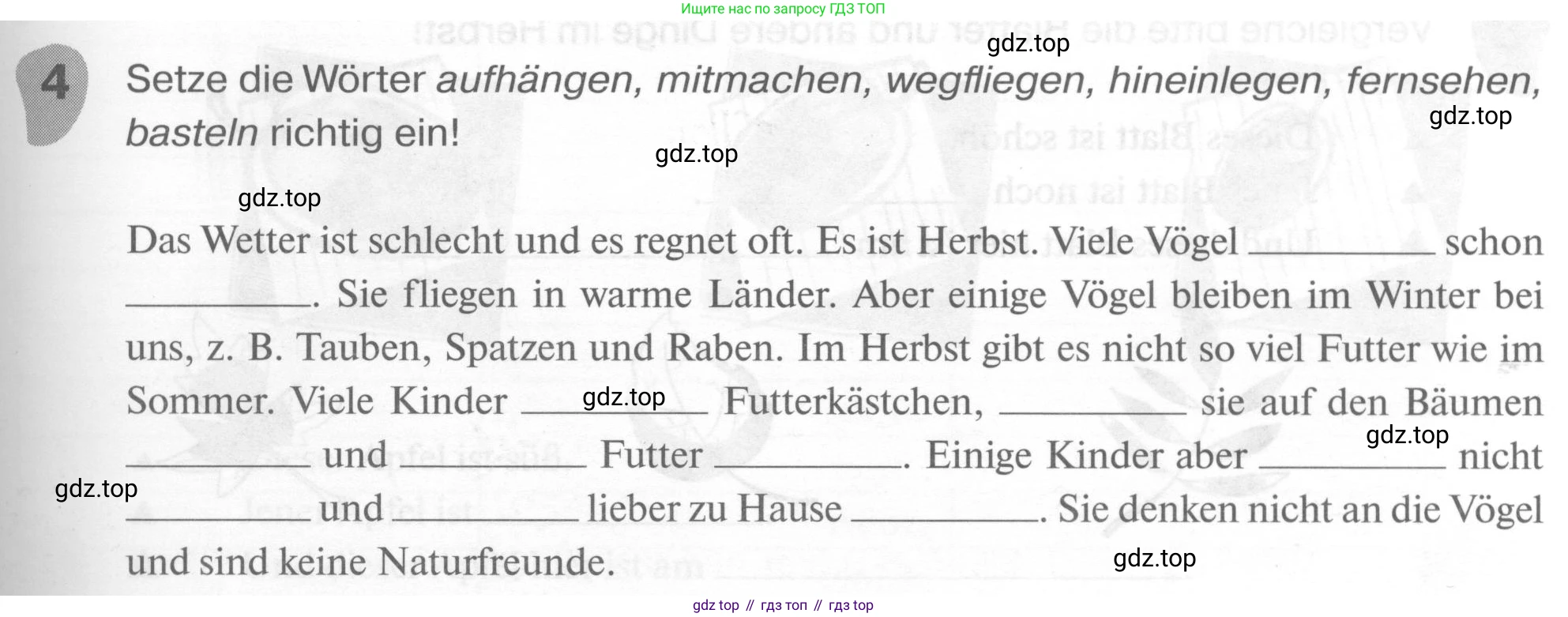 ГДЗ Немецкий язык (Deutsch), 6 класс рабочая тетрадь (arbeitsbuch), авторы: Бим Инесса Львовна (Bim I), Фомичева Людмила Михайловна (Fomitschjowa L), издательство Просвещение, Москва, 2023, салатового цвета, страница 41, номер 4, Условие