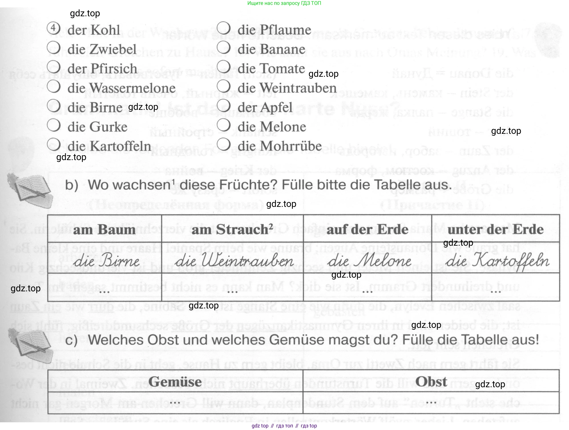 ГДЗ Немецкий язык (Deutsch), 6 класс рабочая тетрадь (arbeitsbuch), авторы: Бим Инесса Львовна (Bim I), Фомичева Людмила Михайловна (Fomitschjowa L), издательство Просвещение, Москва, 2023, салатового цвета, страница 32, номер 4, Условие (продолжение 2)
