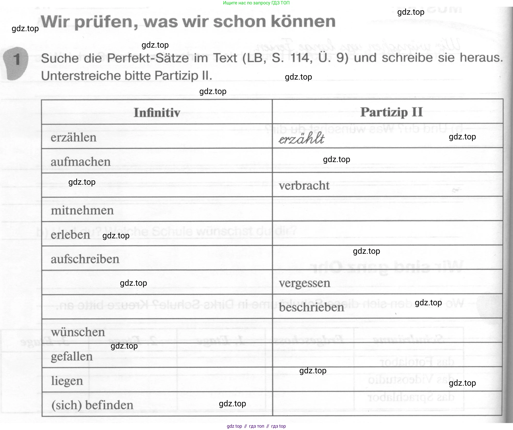 ГДЗ Немецкий язык (Deutsch), 6 класс рабочая тетрадь (arbeitsbuch), авторы: Бим Инесса Львовна (Bim I), Фомичева Людмила Михайловна (Fomitschjowa L), издательство Просвещение, Москва, 2023, салатового цвета, страница 60, номер 1, Условие