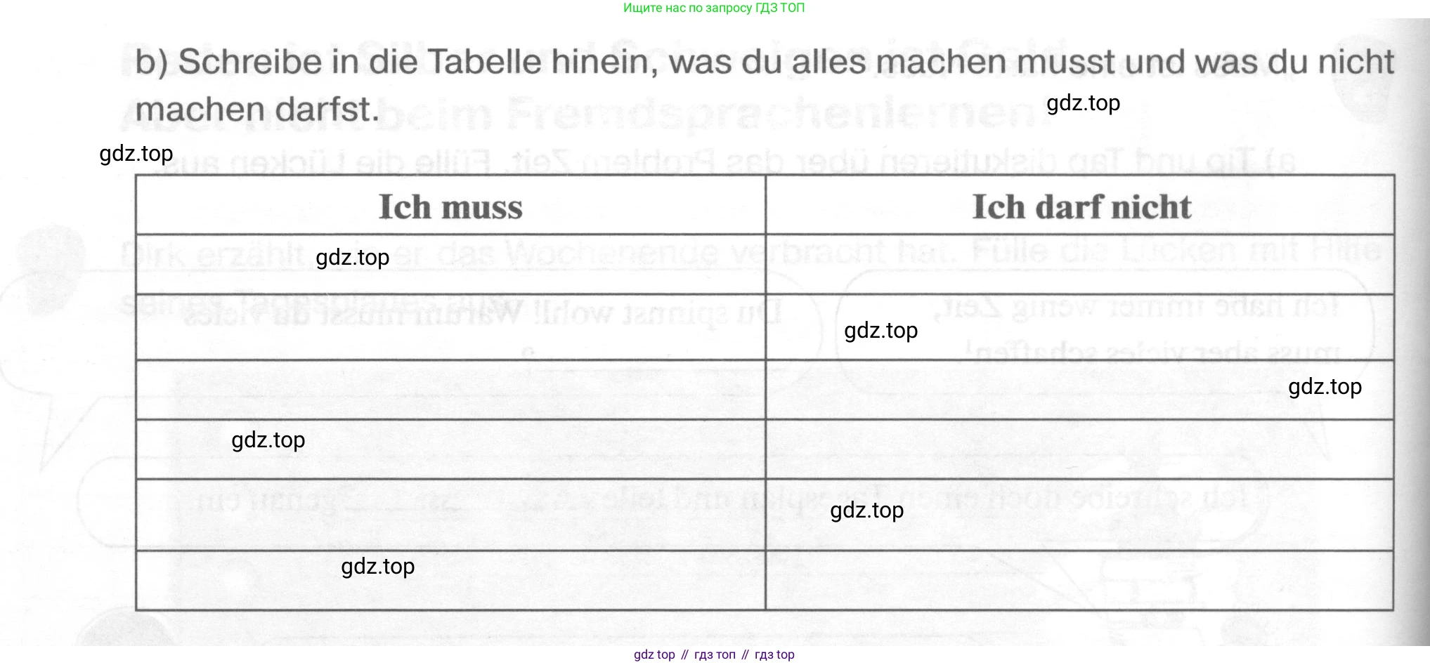 ГДЗ Немецкий язык (Deutsch), 6 класс рабочая тетрадь (arbeitsbuch), авторы: Бим Инесса Львовна (Bim I), Фомичева Людмила Михайловна (Fomitschjowa L), издательство Просвещение, Москва, 2023, салатового цвета, страница 95, номер 3, Условие (продолжение 2)