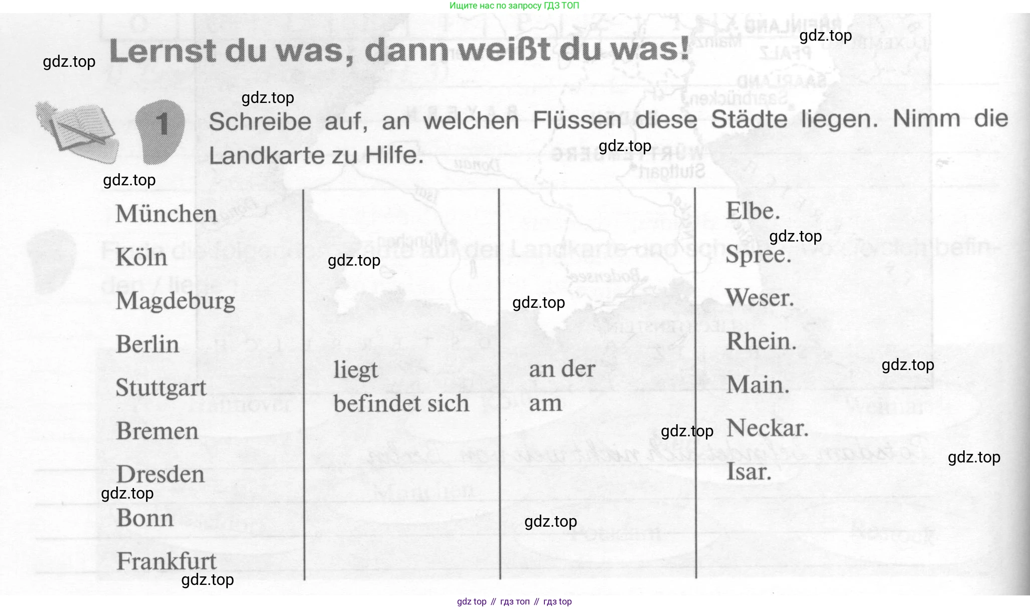ГДЗ Немецкий язык (Deutsch), 6 класс рабочая тетрадь (arbeitsbuch), авторы: Бим Инесса Львовна (Bim I), Фомичева Людмила Михайловна (Fomitschjowa L), издательство Просвещение, Москва, 2023, салатового цвета, страница 108, номер 1, Условие
