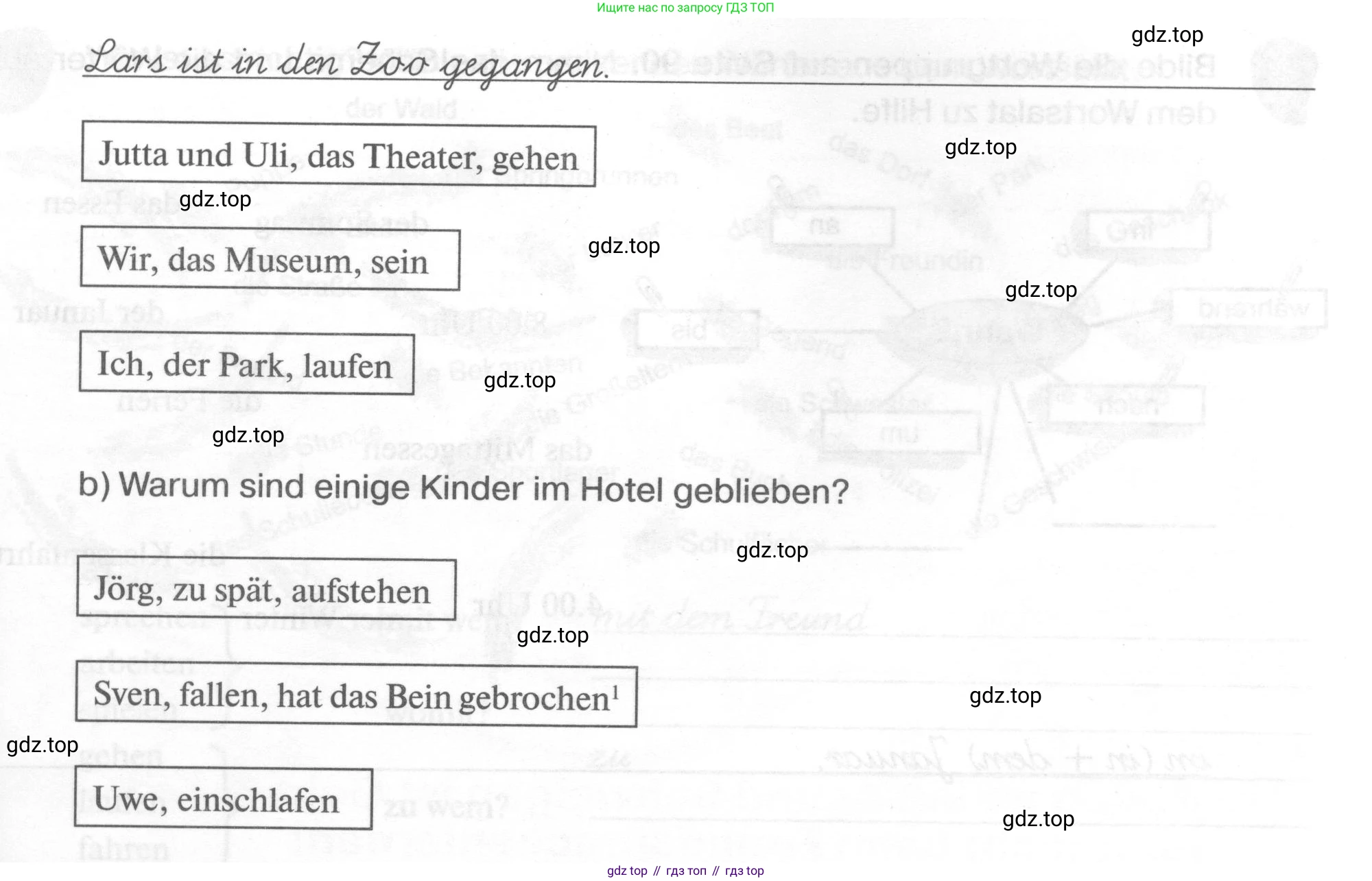 ГДЗ Немецкий язык (Deutsch), 6 класс рабочая тетрадь (arbeitsbuch), авторы: Бим Инесса Львовна (Bim I), Фомичева Людмила Михайловна (Fomitschjowa L), издательство Просвещение, Москва, 2023, салатового цвета, страница 114, номер 2, Условие (продолжение 2)