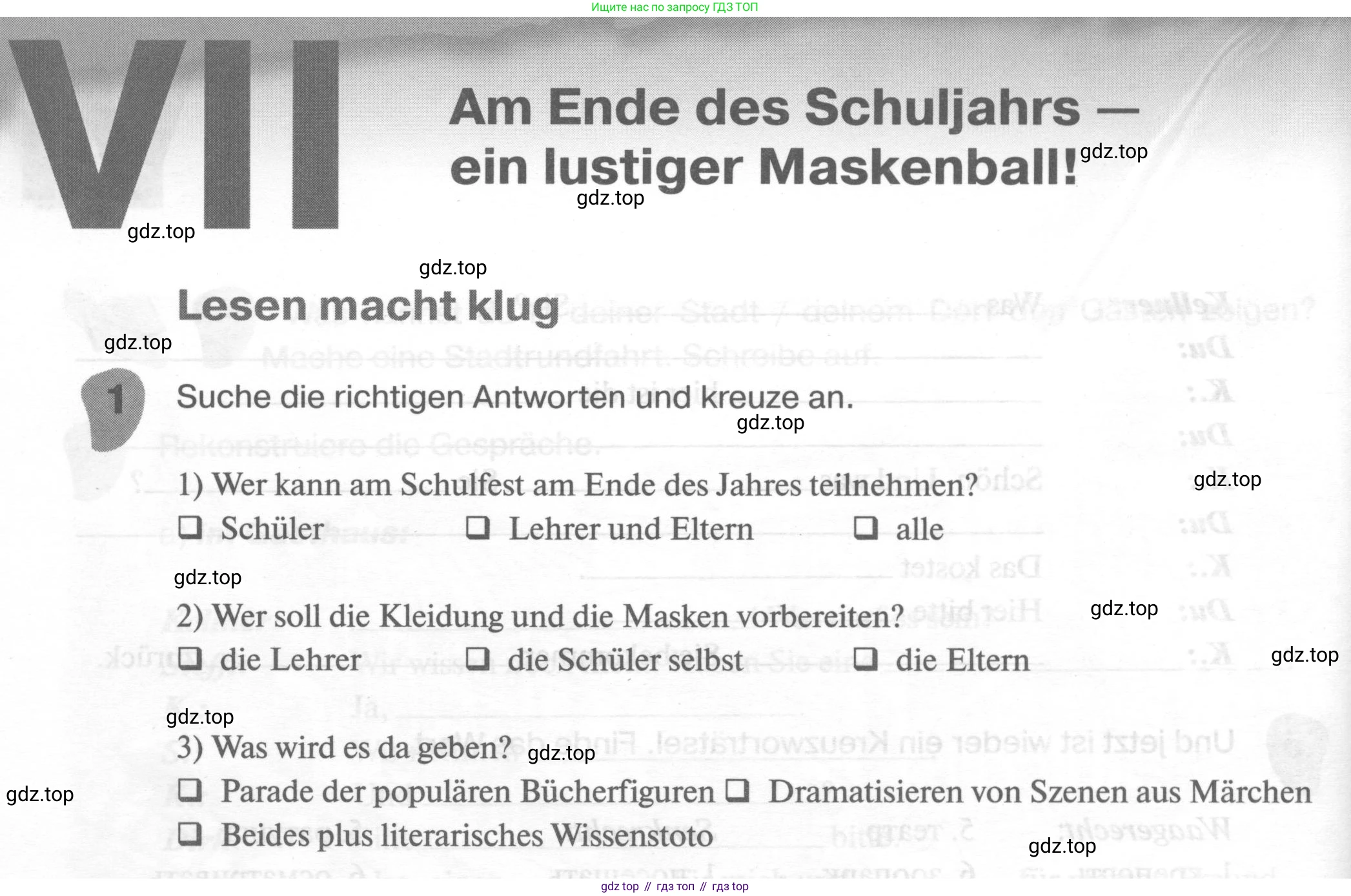ГДЗ Немецкий язык (Deutsch), 6 класс рабочая тетрадь (arbeitsbuch), авторы: Бим Инесса Львовна (Bim I), Фомичева Людмила Михайловна (Fomitschjowa L), издательство Просвещение, Москва, 2023, салатового цвета, страница 122, номер 1, Условие