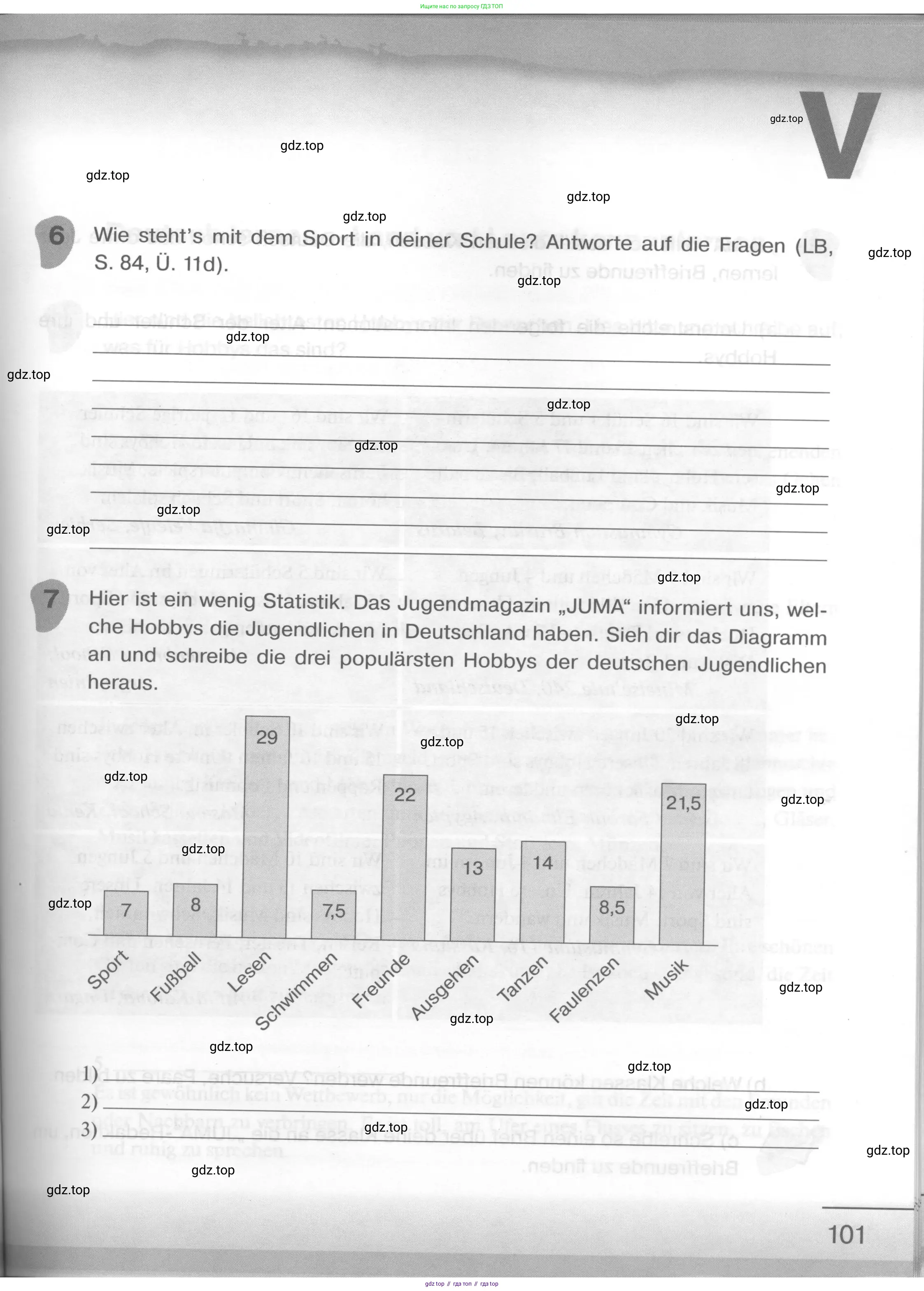 Немецкий язык (Deutsch), 6 класс рабочая тетрадь (arbeitsbuch), авторы: Бим Инесса Львовна (Bim I), Фомичева Людмила Михайловна (Fomitschjowa L), издательство Просвещение, Москва, 2023, салатового цвета, страница 101
