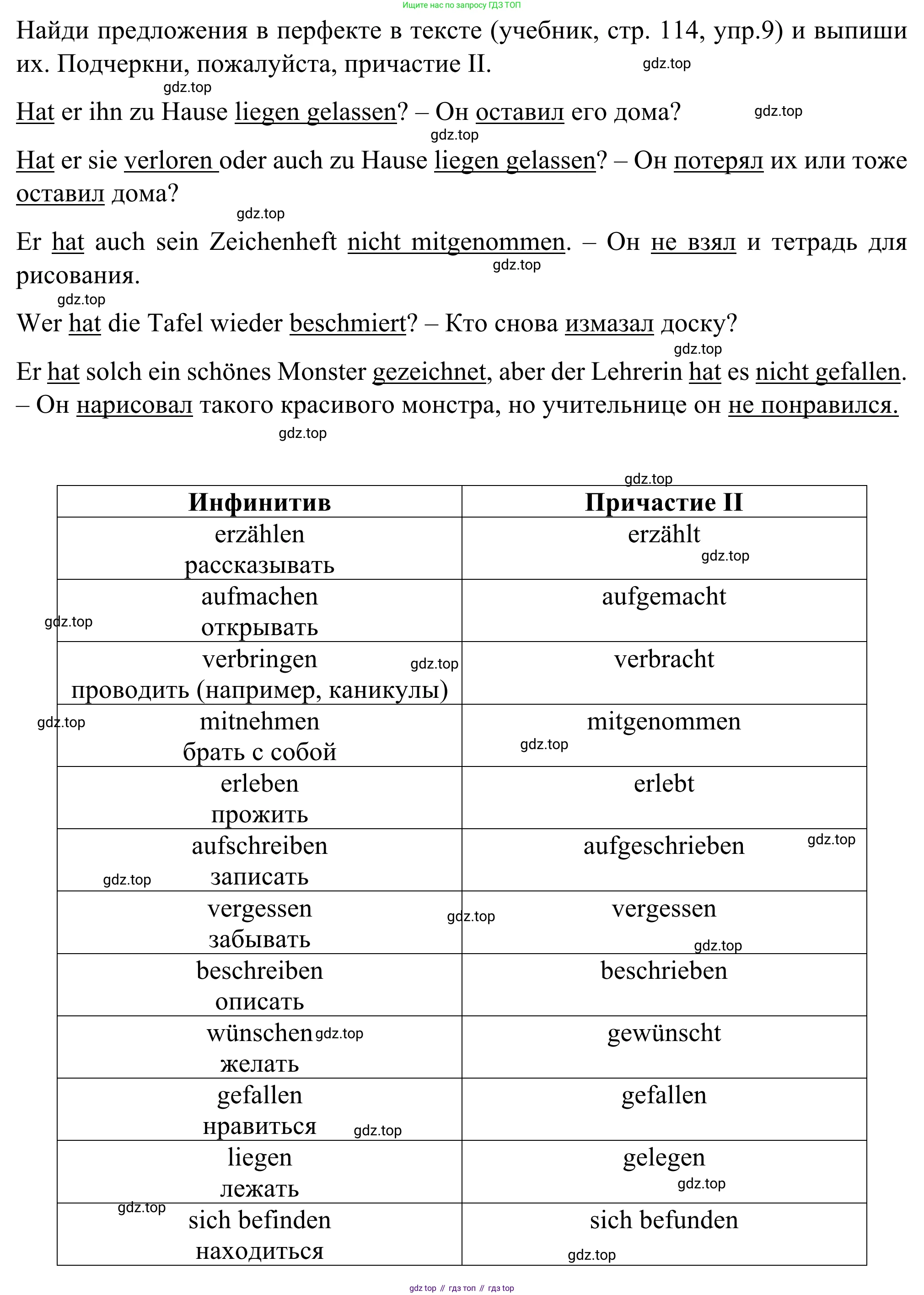 ГДЗ Немецкий язык (Deutsch), 6 класс рабочая тетрадь (arbeitsbuch), авторы: Бим Инесса Львовна (Bim I), Фомичева Людмила Михайловна (Fomitschjowa L), издательство Просвещение, Москва, 2023, салатового цвета, страница 60, номер 1, Решение (продолжение 2)