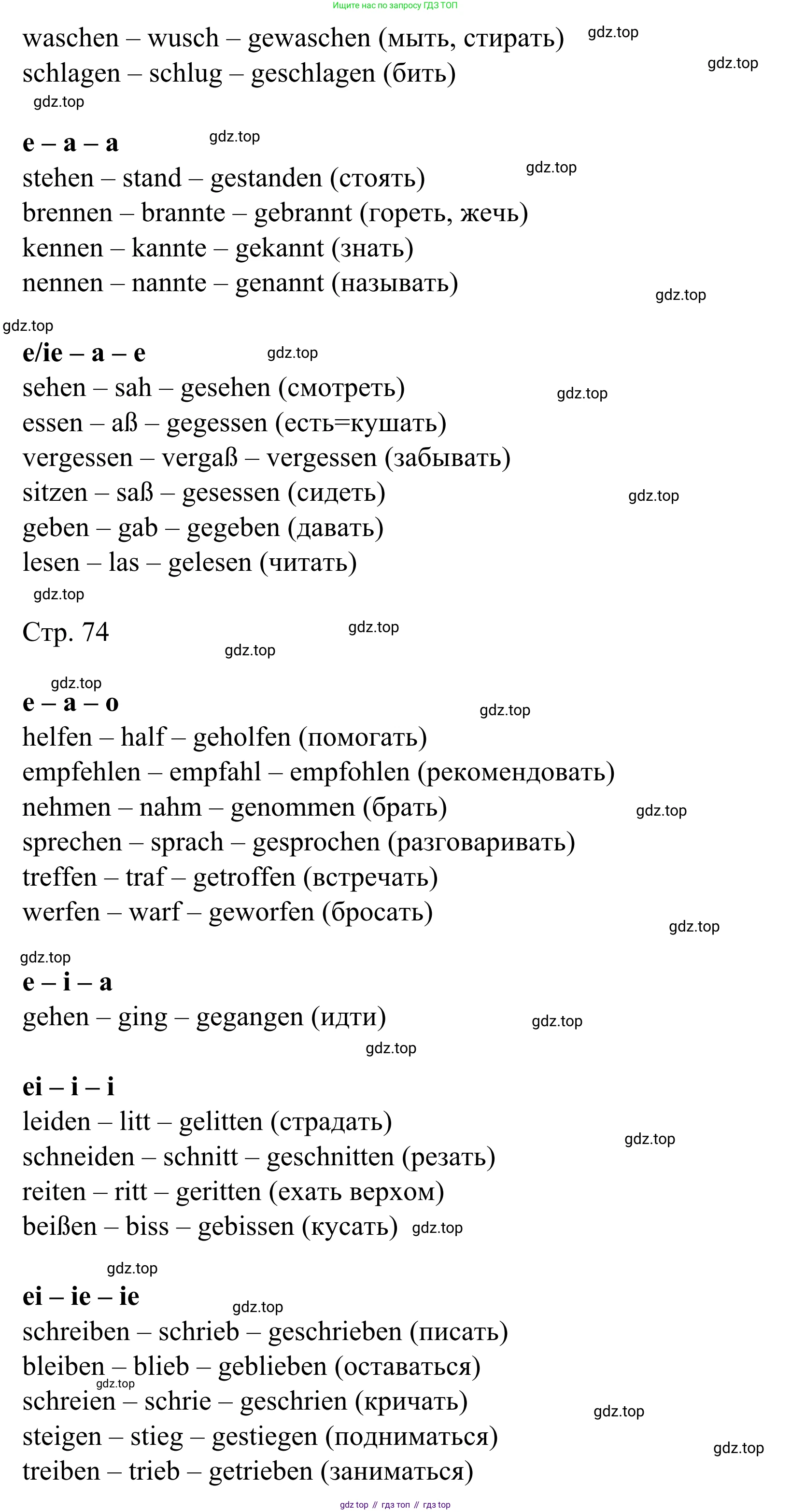 ГДЗ Немецкий язык (Deutsch), 6 класс рабочая тетрадь (arbeitsbuch), авторы: Бим Инесса Львовна (Bim I), Фомичева Людмила Михайловна (Fomitschjowa L), издательство Просвещение, Москва, 2023, салатового цвета, страница 73, номер 6, Решение (продолжение 2)