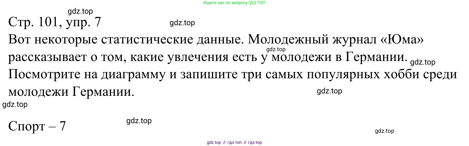 ГДЗ Немецкий язык (Deutsch), 6 класс рабочая тетрадь (arbeitsbuch), авторы: Бим Инесса Львовна (Bim I), Фомичева Людмила Михайловна (Fomitschjowa L), издательство Просвещение, Москва, 2023, салатового цвета, страница 101, номер 7, Решение