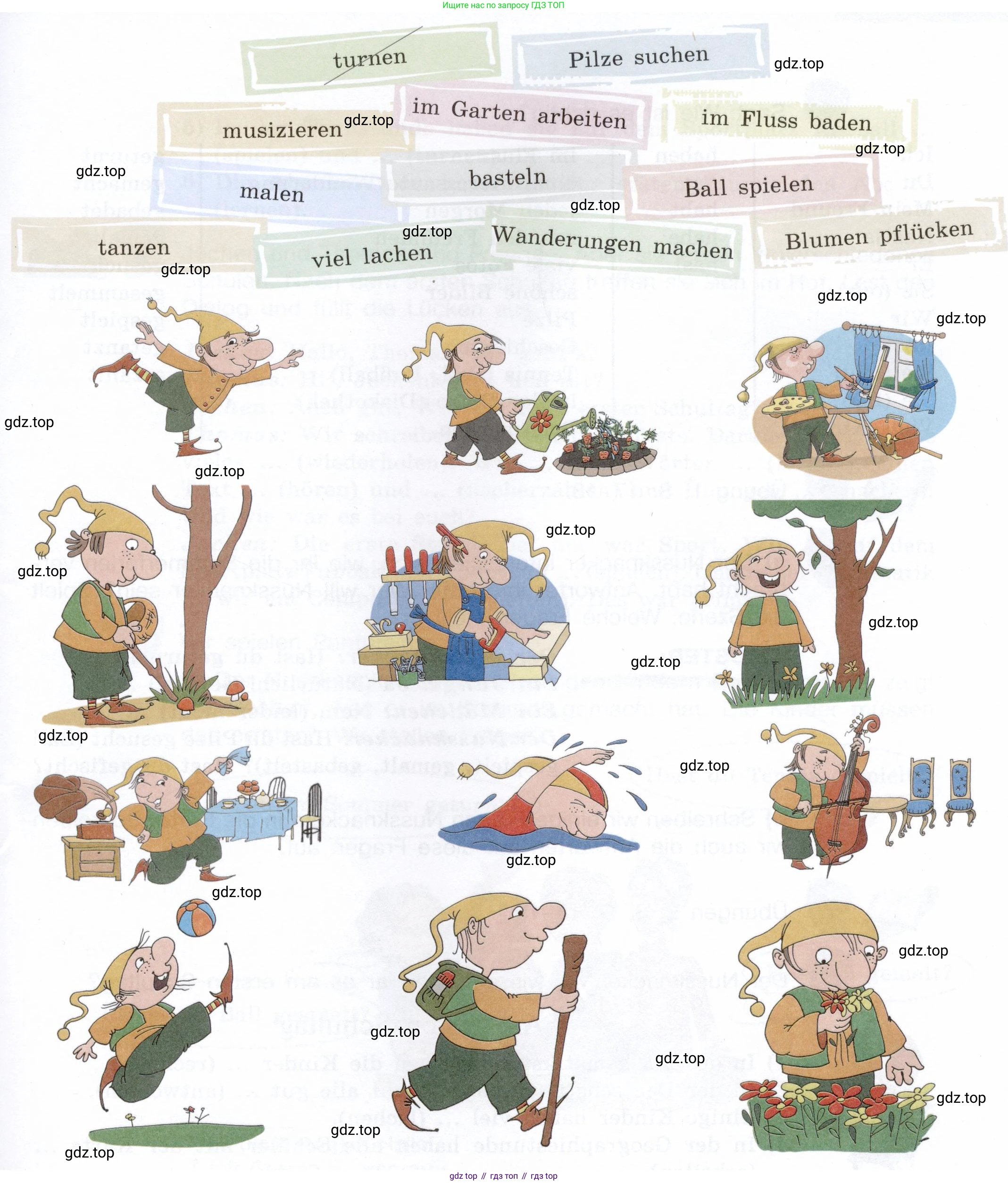 Немецкий язык (Deutsch), 6 класс учебник (lehrbuch), авторы: Бим Инесса Львовна (Bim I), Садомова Людмила Васильевна (Sadomova L), Санникова Лидия Михайловна (Sannikova L), издательство Просвещение, Москва, 2023, салатового цвета, Часть 1, страница 34, номер 3, Условие (продолжение 2)