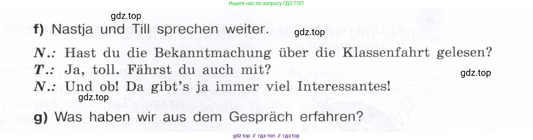 Немецкий язык (Deutsch), 6 класс учебник (lehrbuch), авторы: Бим Инесса Львовна (Bim I), Садомова Людмила Васильевна (Sadomova L), Санникова Лидия Михайловна (Sannikova L), издательство Просвещение, Москва, 2023, салатового цвета, Часть 1, страница 40, номер 2, Условие (продолжение 2)