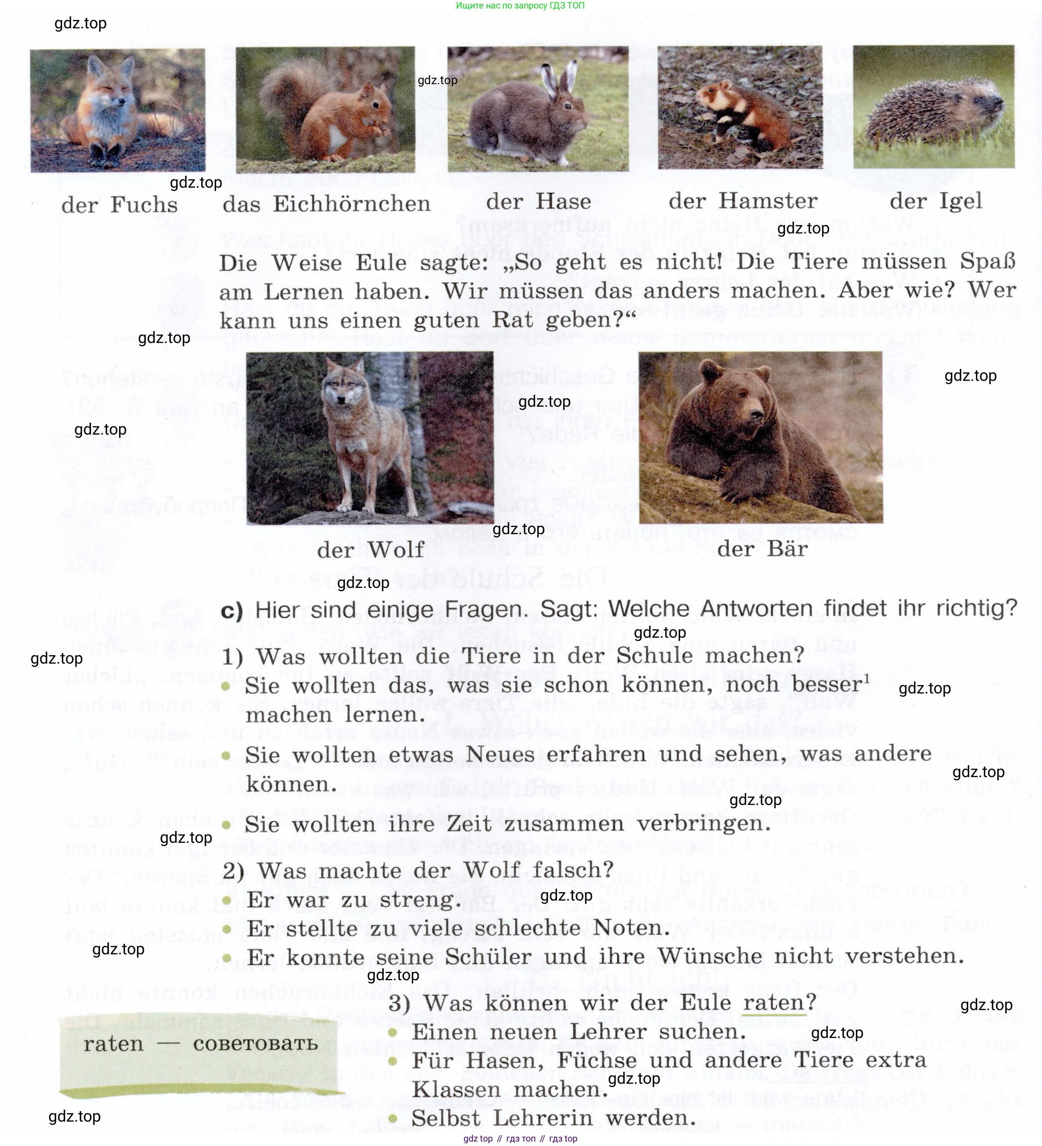 Немецкий язык (Deutsch), 6 класс учебник (lehrbuch), авторы: Бим Инесса Львовна (Bim I), Садомова Людмила Васильевна (Sadomova L), Санникова Лидия Михайловна (Sannikova L), издательство Просвещение, Москва, 2023, салатового цвета, Часть 1, страница 51, номер 11, Условие (продолжение 2)