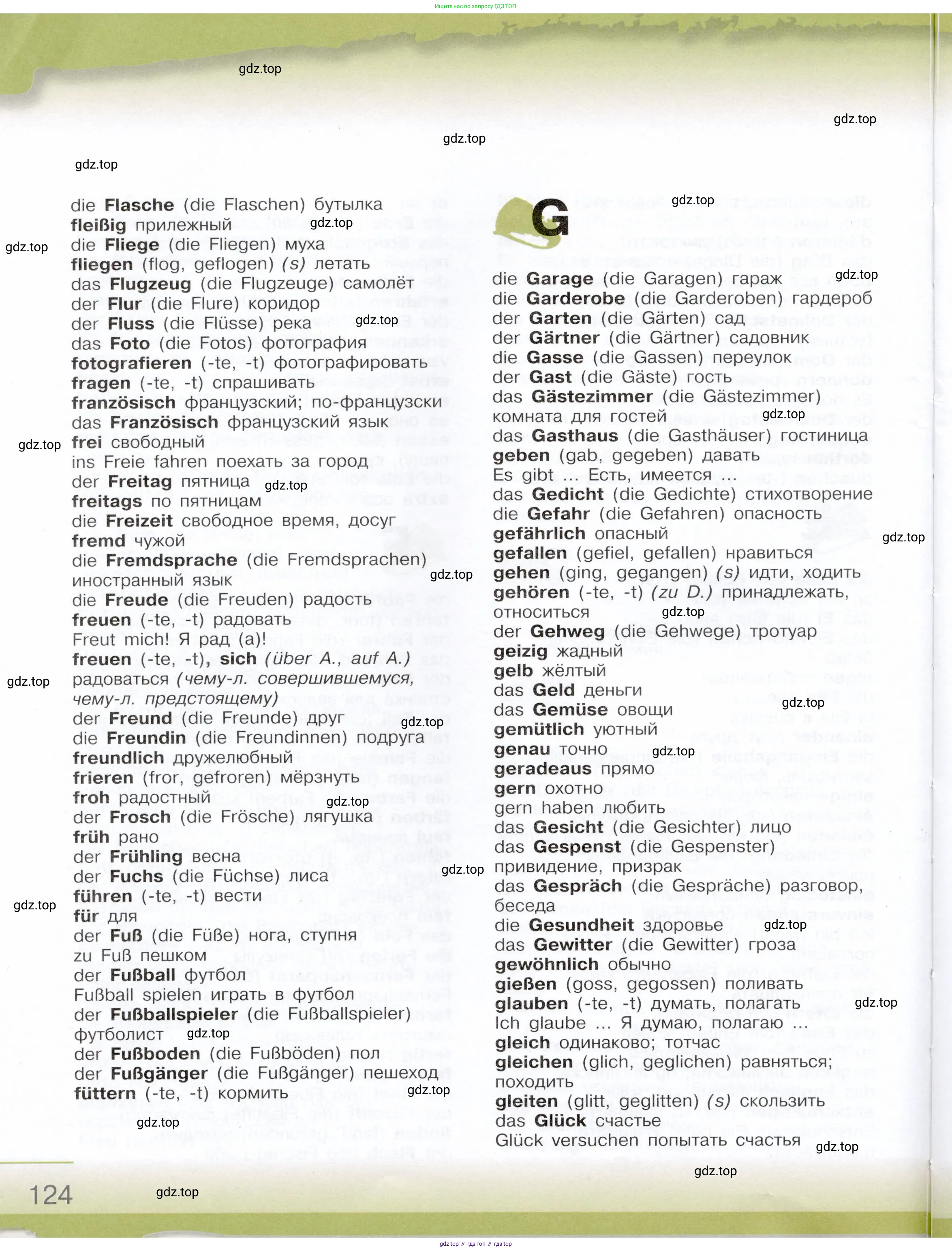 Немецкий язык (Deutsch), 6 класс учебник (lehrbuch), авторы: Бим Инесса Львовна (Bim I), Садомова Людмила Васильевна (Sadomova L), Санникова Лидия Михайловна (Sannikova L), издательство Просвещение, Москва, 2023, салатового цвета, Часть 2, страница 124