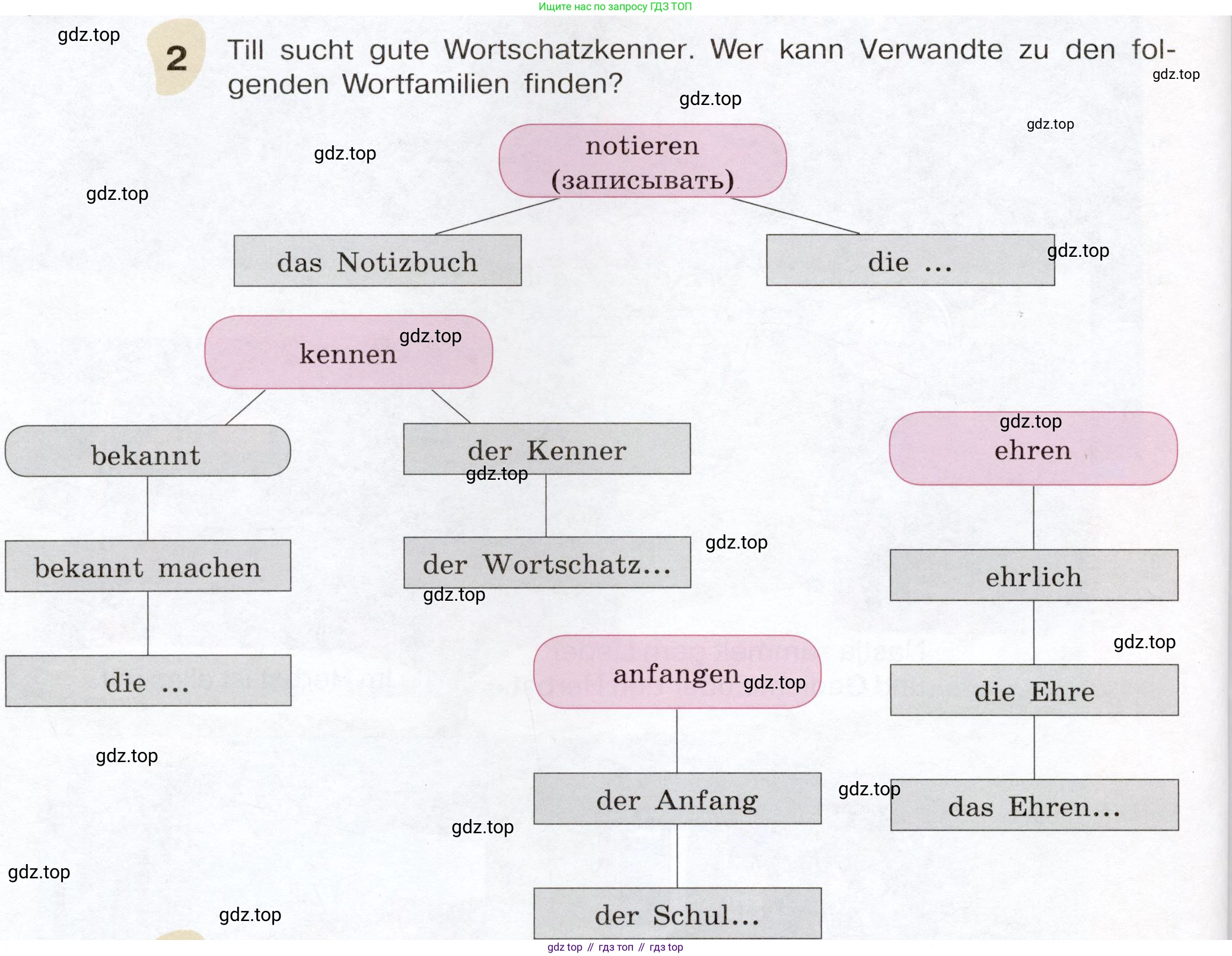 Немецкий язык (Deutsch), 6 класс учебник (lehrbuch), авторы: Бим Инесса Львовна (Bim I), Садомова Людмила Васильевна (Sadomova L), Санникова Лидия Михайловна (Sannikova L), издательство Просвещение, Москва, 2023, салатового цвета, Часть 1, страница 56, номер 2, Условие