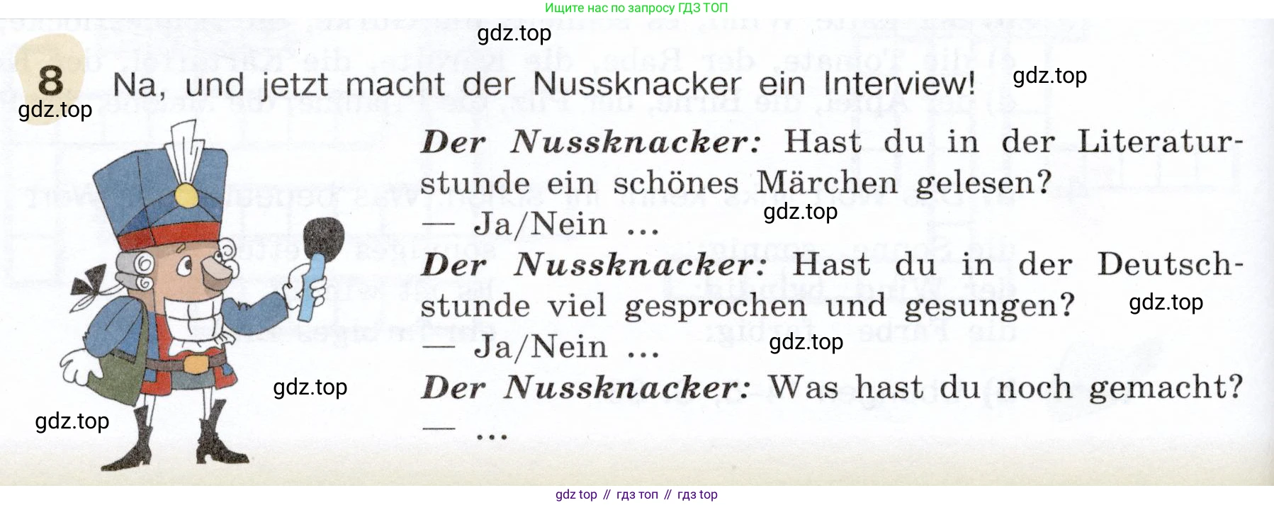 Немецкий язык (Deutsch), 6 класс учебник (lehrbuch), авторы: Бим Инесса Львовна (Bim I), Садомова Людмила Васильевна (Sadomova L), Санникова Лидия Михайловна (Sannikova L), издательство Просвещение, Москва, 2023, салатового цвета, Часть 1, страница 80, номер 8, Условие