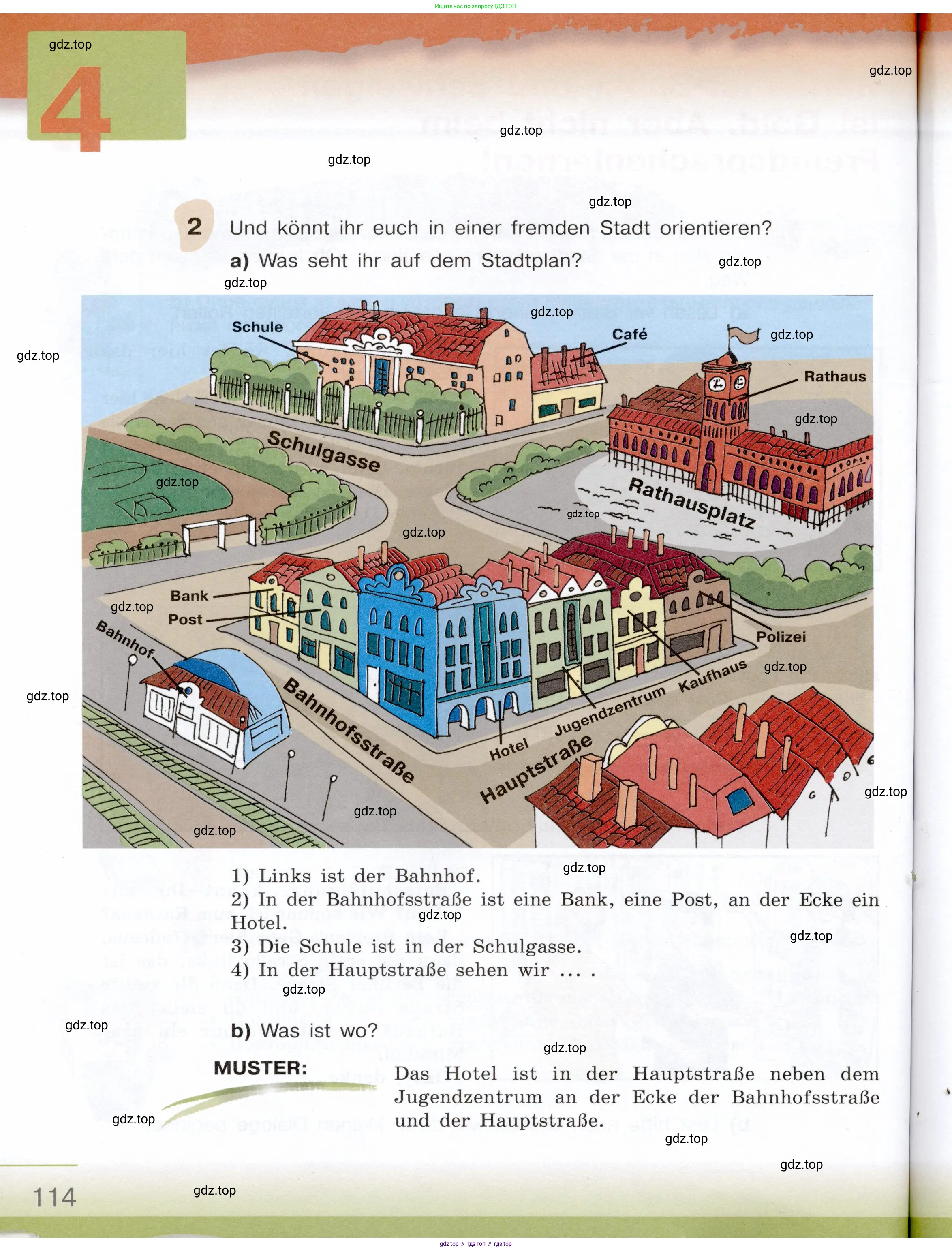 Немецкий язык (Deutsch), 6 класс учебник (lehrbuch), авторы: Бим Инесса Львовна (Bim I), Садомова Людмила Васильевна (Sadomova L), Санникова Лидия Михайловна (Sannikova L), издательство Просвещение, Москва, 2023, салатового цвета, Часть 1, страница 114
