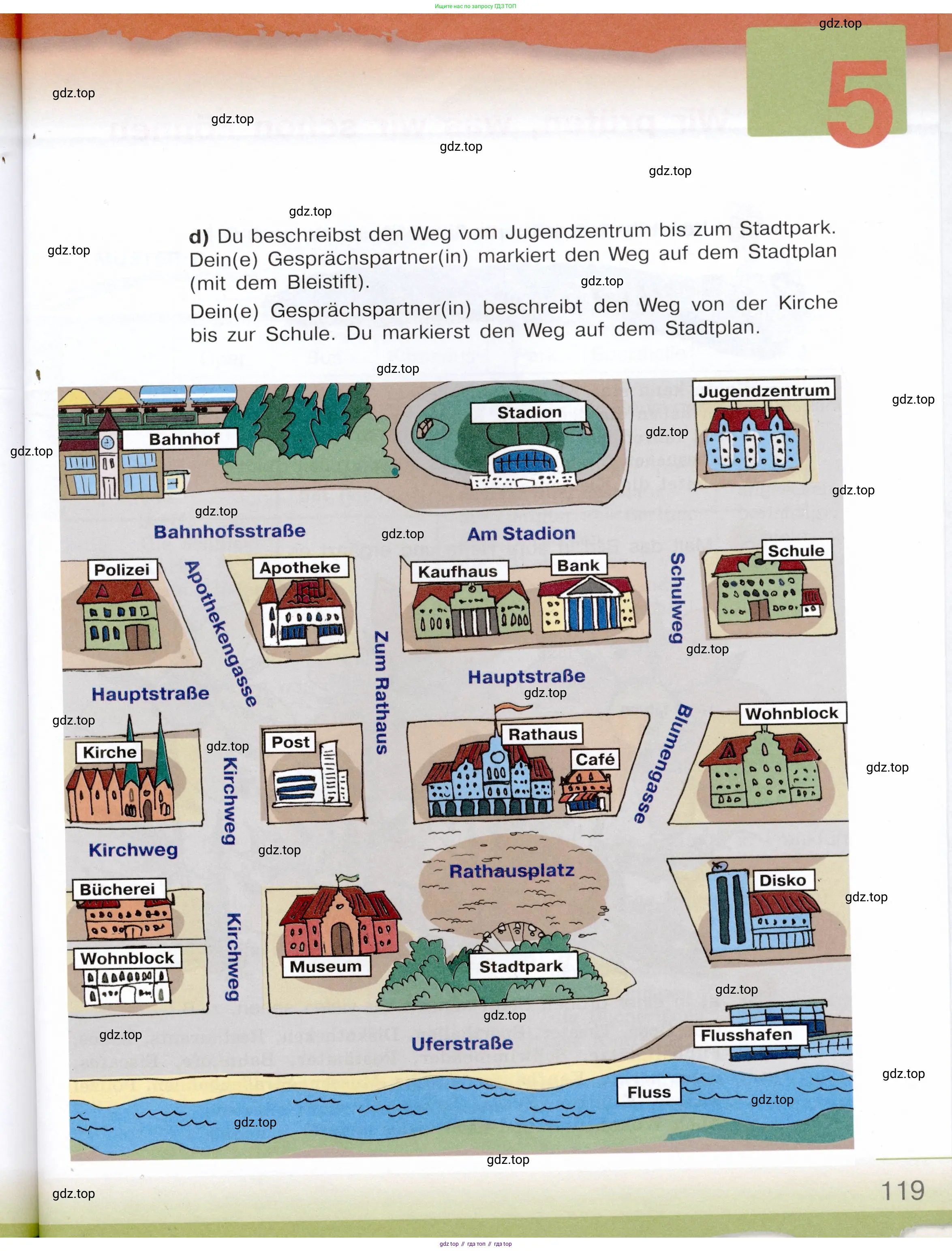 Немецкий язык (Deutsch), 6 класс учебник (lehrbuch), авторы: Бим Инесса Львовна (Bim I), Садомова Людмила Васильевна (Sadomova L), Санникова Лидия Михайловна (Sannikova L), издательство Просвещение, Москва, 2023, салатового цвета, Часть 1, страница 119