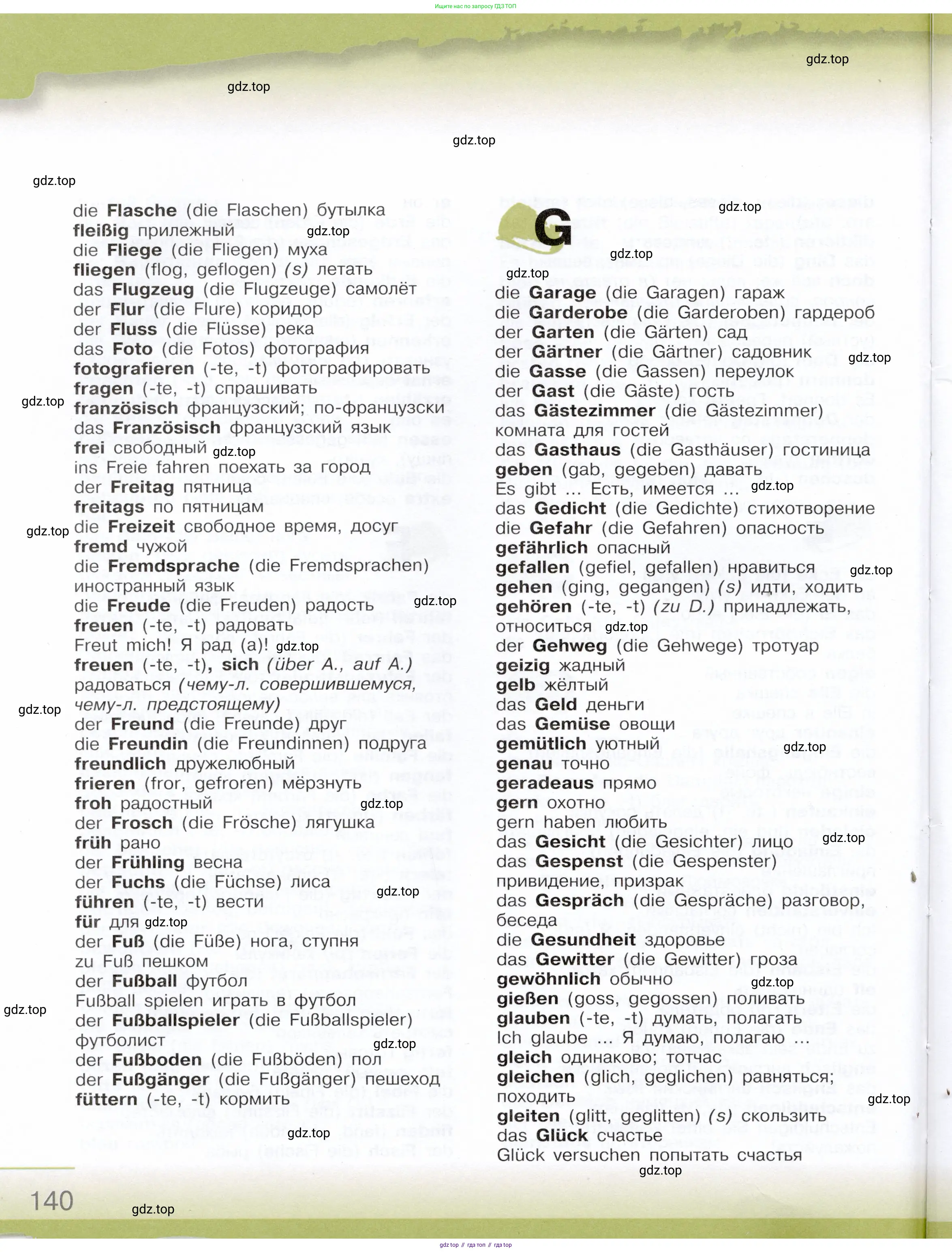 Немецкий язык (Deutsch), 6 класс учебник (lehrbuch), авторы: Бим Инесса Львовна (Bim I), Садомова Людмила Васильевна (Sadomova L), Санникова Лидия Михайловна (Sannikova L), издательство Просвещение, Москва, 2023, салатового цвета, страница 140