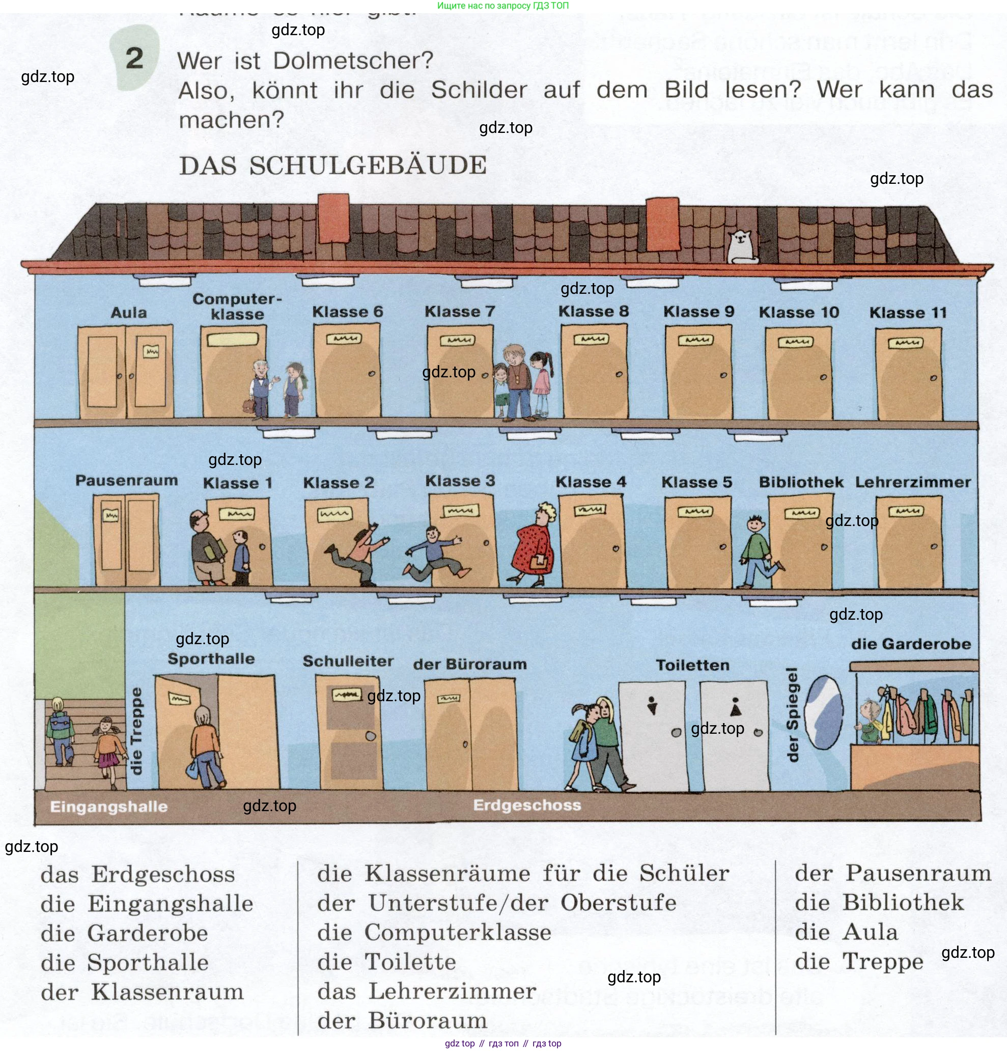 Немецкий язык (Deutsch), 6 класс учебник (lehrbuch), авторы: Бим Инесса Львовна (Bim I), Садомова Людмила Васильевна (Sadomova L), Санникова Лидия Михайловна (Sannikova L), издательство Просвещение, Москва, 2023, салатового цвета, Часть 1, страница 86, номер 2, Условие