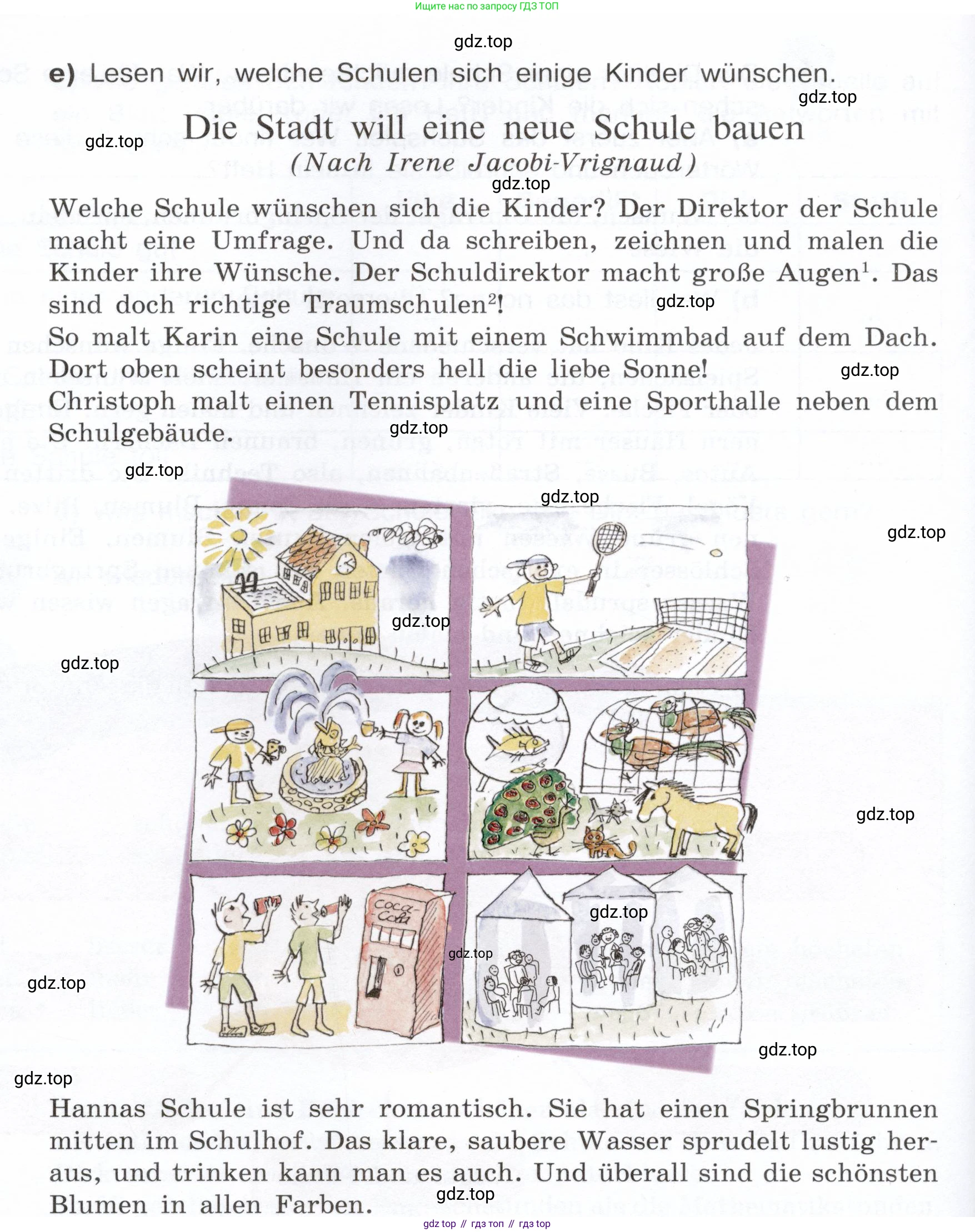 Немецкий язык (Deutsch), 6 класс учебник (lehrbuch), авторы: Бим Инесса Львовна (Bim I), Садомова Людмила Васильевна (Sadomova L), Санникова Лидия Михайловна (Sannikova L), издательство Просвещение, Москва, 2023, салатового цвета, Часть 1, страница 97, номер 4, Условие (продолжение 2)