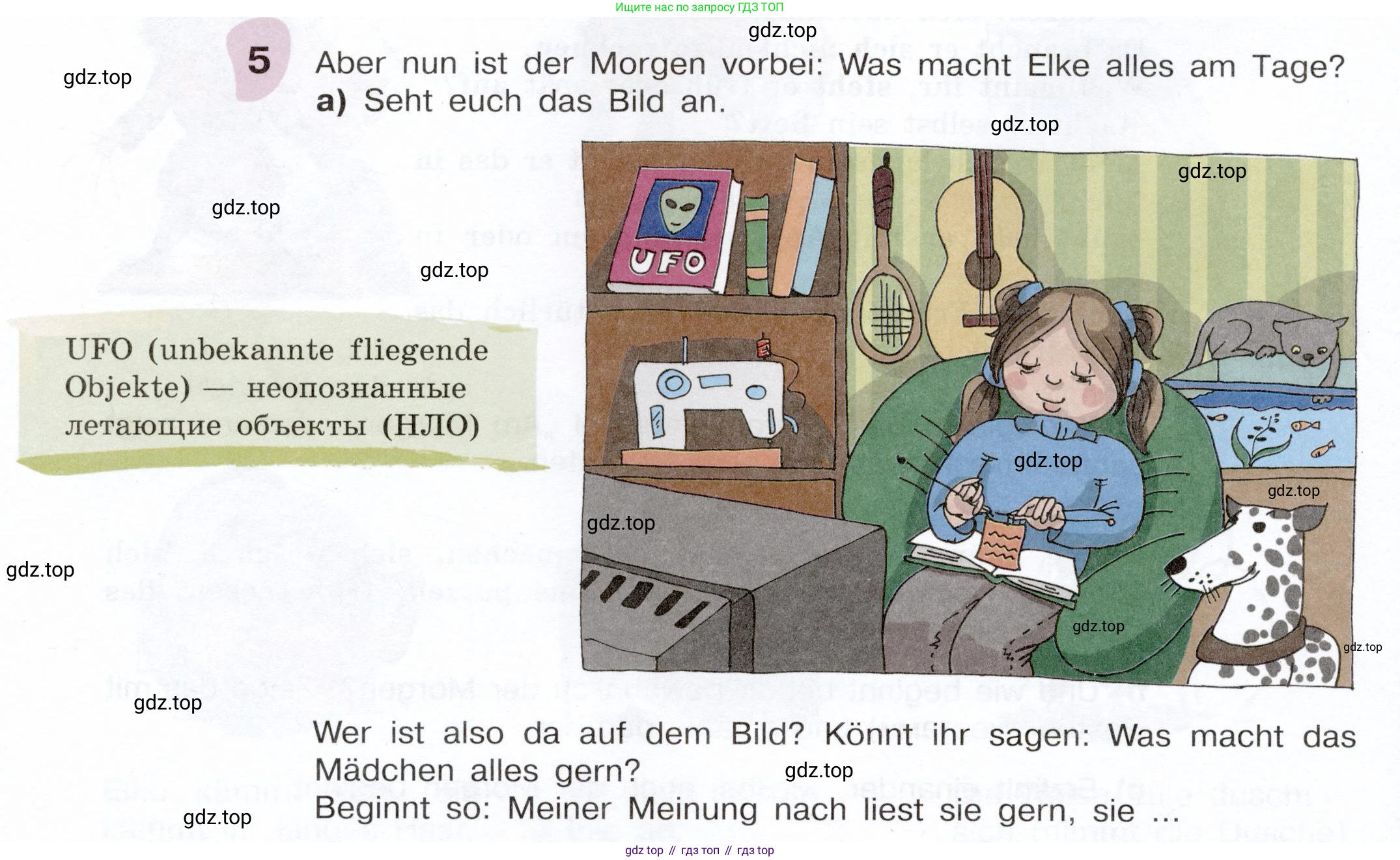 Немецкий язык (Deutsch), 6 класс учебник (lehrbuch), авторы: Бим Инесса Львовна (Bim I), Садомова Людмила Васильевна (Sadomova L), Санникова Лидия Михайловна (Sannikova L), издательство Просвещение, Москва, 2023, салатового цвета, Часть 2, страница 52, номер 5, Условие