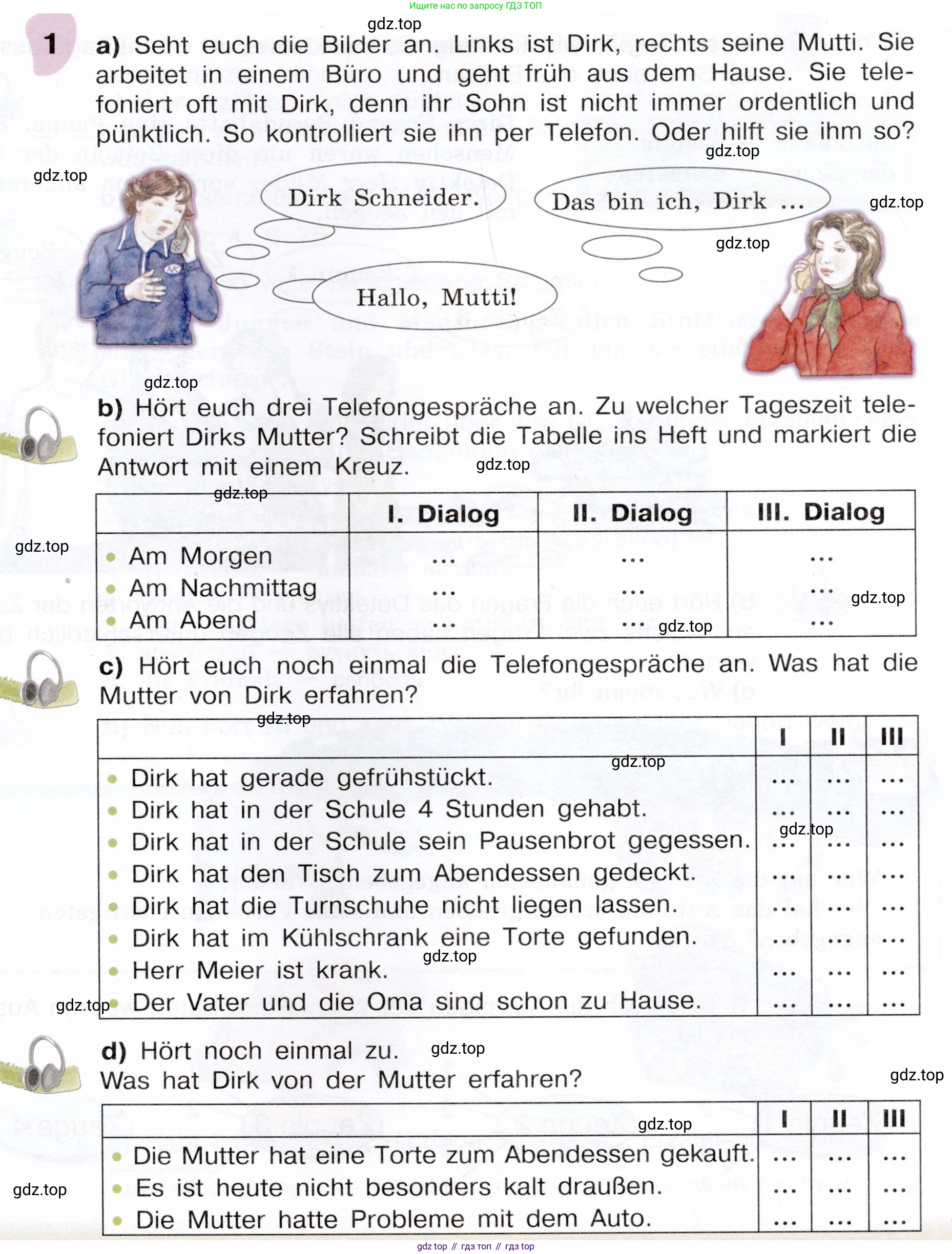 Немецкий язык (Deutsch), 6 класс учебник (lehrbuch), авторы: Бим Инесса Львовна (Bim I), Садомова Людмила Васильевна (Sadomova L), Санникова Лидия Михайловна (Sannikova L), издательство Просвещение, Москва, 2023, салатового цвета, Часть 2, страница 73, номер 1, Условие