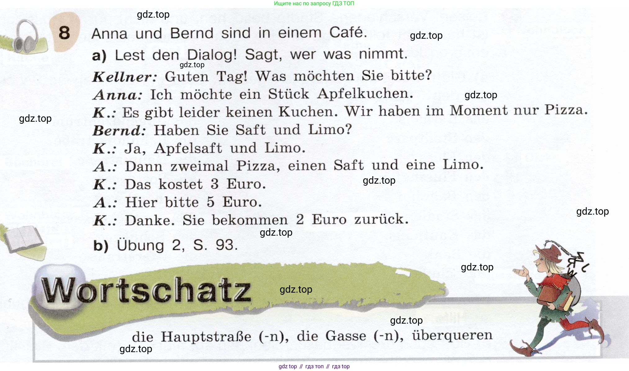 Немецкий язык (Deutsch), 6 класс учебник (lehrbuch), авторы: Бим Инесса Львовна (Bim I), Садомова Людмила Васильевна (Sadomova L), Санникова Лидия Михайловна (Sannikova L), издательство Просвещение, Москва, 2023, салатового цвета, Часть 2, страница 117, номер 8, Условие