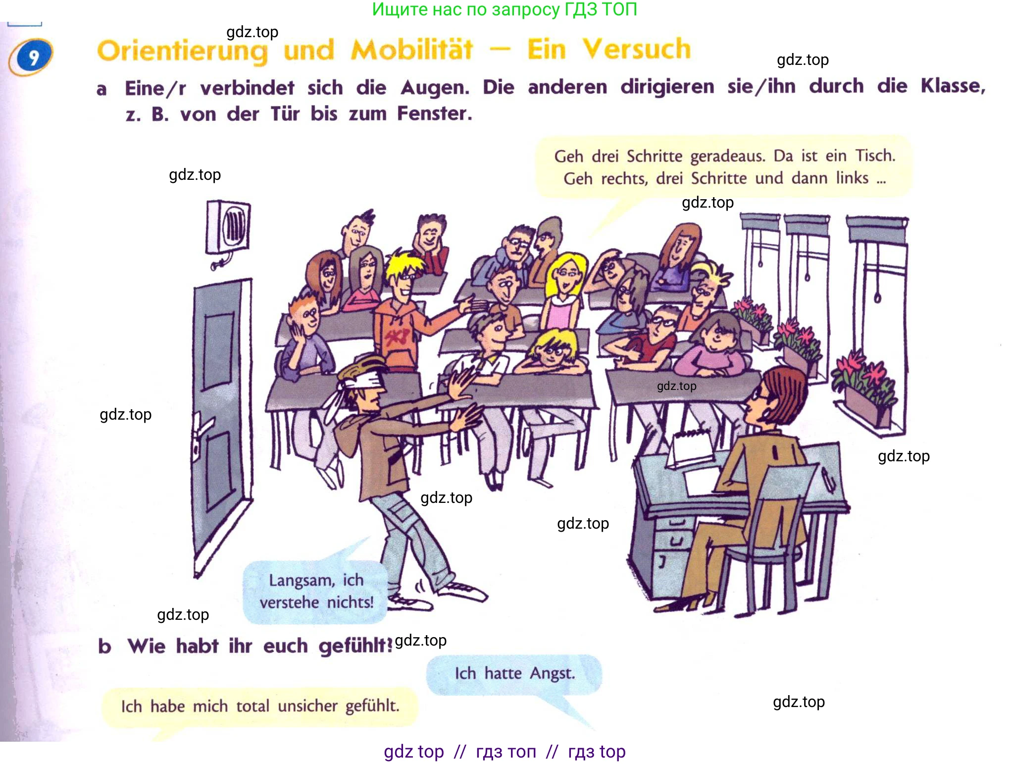 Немецкий язык (Deutsch), 7 класс учебник (lehrbuch), авторы: Аверин Михаил Михайлович (Awerin М), Джин Фридерике (Jin Friederike), Рорман Лутц (Rohrmann Lutz), издательство Просвещение, Москва, 2023, страница 45, номер 9, Условие