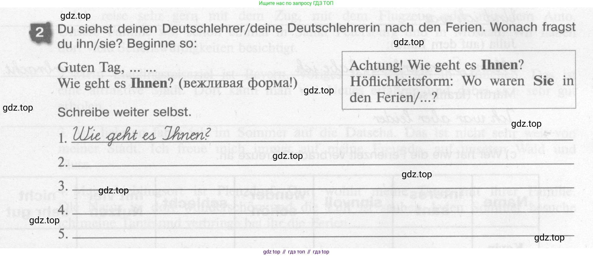Немецкий язык (Deutsch), 7 класс рабочая тетрадь (arbeitsbuch), авторы: Бим Инесса Львовна (Bim I), Садомова Людмила Васильевна (Sadomova L), Фомичева Людмила Михайловна (Fomitschjowa L), Крылова Жанета Яковлевна (Krylowa Schaneta), издательство Просвещение, Москва, 2023, оранжевого цвета, страница 3, номер 2, Условие
