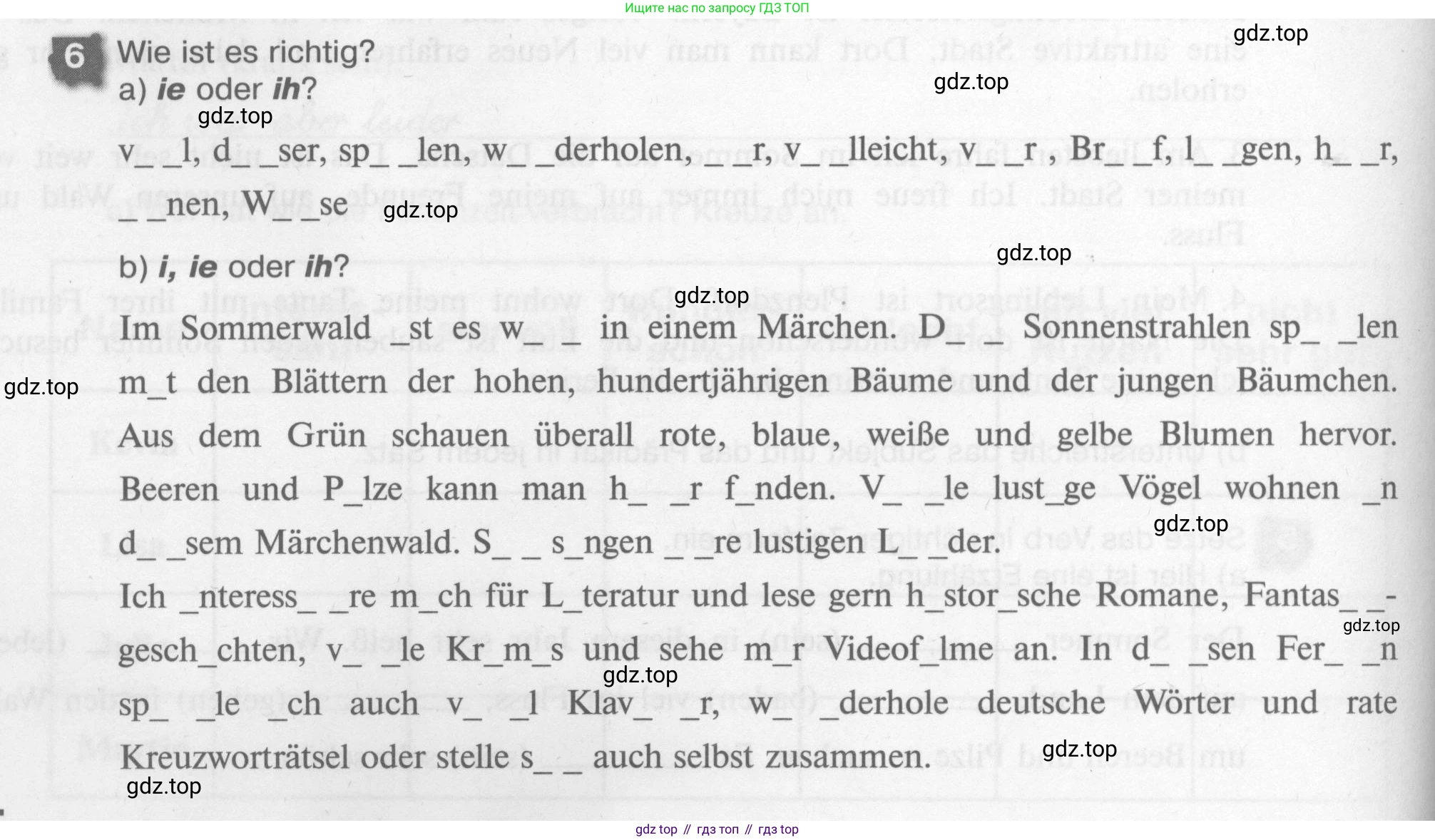 Немецкий язык (Deutsch), 7 класс рабочая тетрадь (arbeitsbuch), авторы: Бим Инесса Львовна (Bim I), Садомова Людмила Васильевна (Sadomova L), Фомичева Людмила Михайловна (Fomitschjowa L), Крылова Жанета Яковлевна (Krylowa Schaneta), издательство Просвещение, Москва, 2023, оранжевого цвета, страница 6, номер 6, Условие