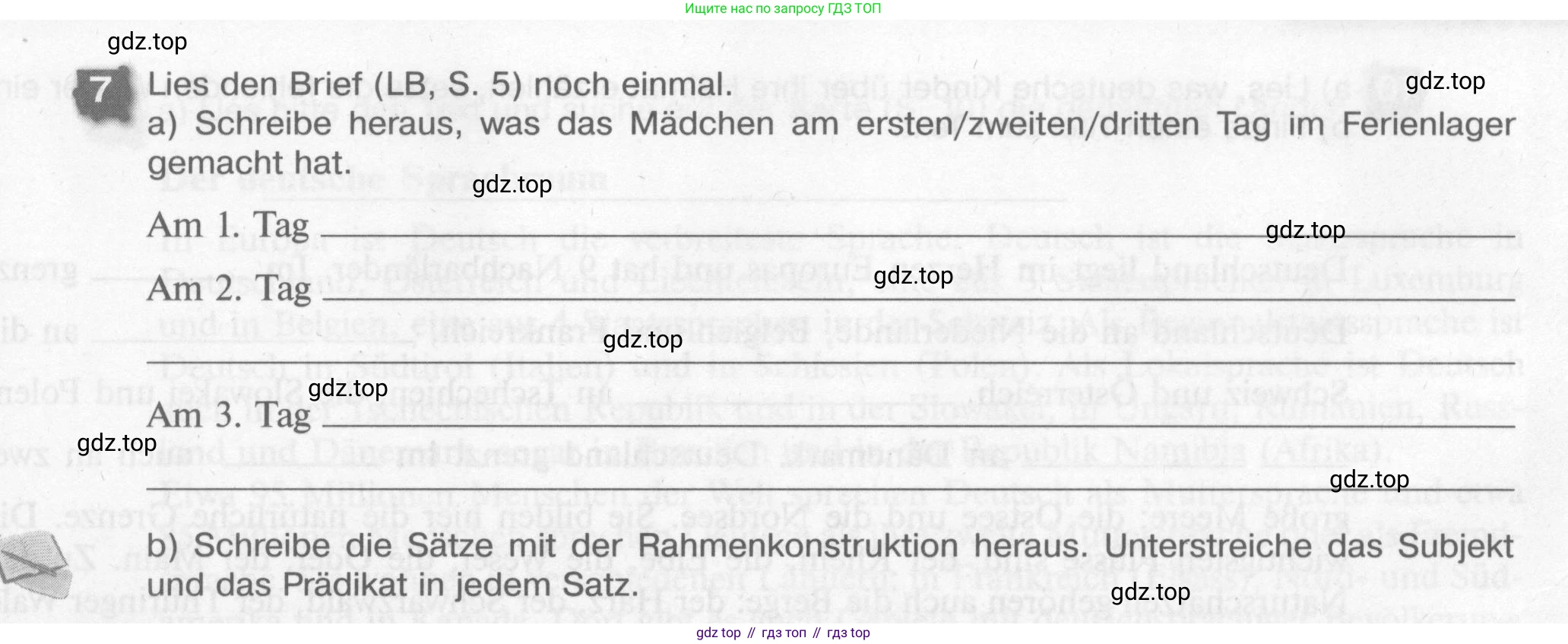 Немецкий язык (Deutsch), 7 класс рабочая тетрадь (arbeitsbuch), авторы: Бим Инесса Львовна (Bim I), Садомова Людмила Васильевна (Sadomova L), Фомичева Людмила Михайловна (Fomitschjowa L), Крылова Жанета Яковлевна (Krylowa Schaneta), издательство Просвещение, Москва, 2023, оранжевого цвета, страница 7, номер 7, Условие