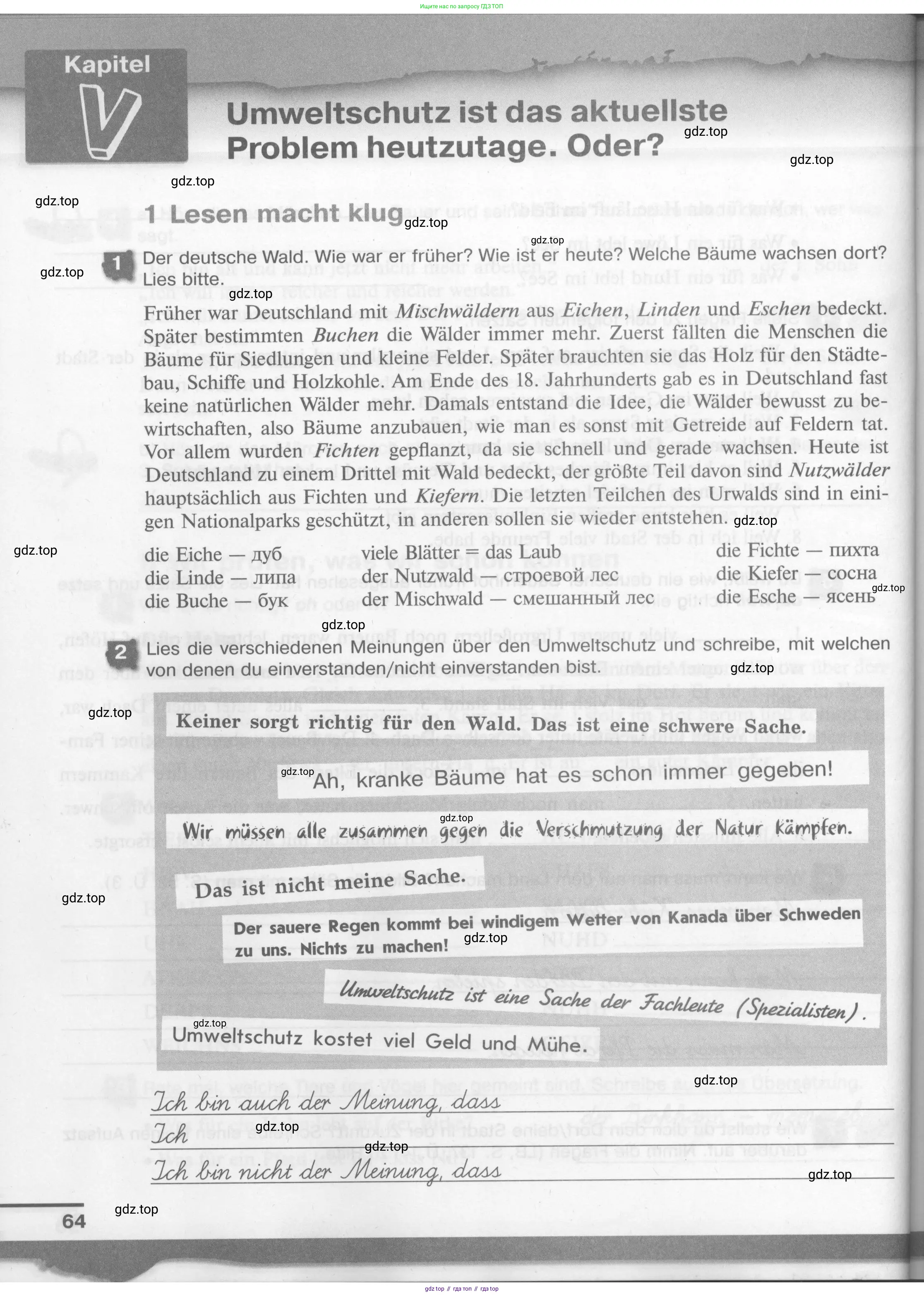 Немецкий язык (Deutsch), 7 класс рабочая тетрадь (arbeitsbuch), авторы: Бим Инесса Львовна (Bim I), Садомова Людмила Васильевна (Sadomova L), Фомичева Людмила Михайловна (Fomitschjowa L), Крылова Жанета Яковлевна (Krylowa Schaneta), издательство Просвещение, Москва, 2023, оранжевого цвета, страница 64