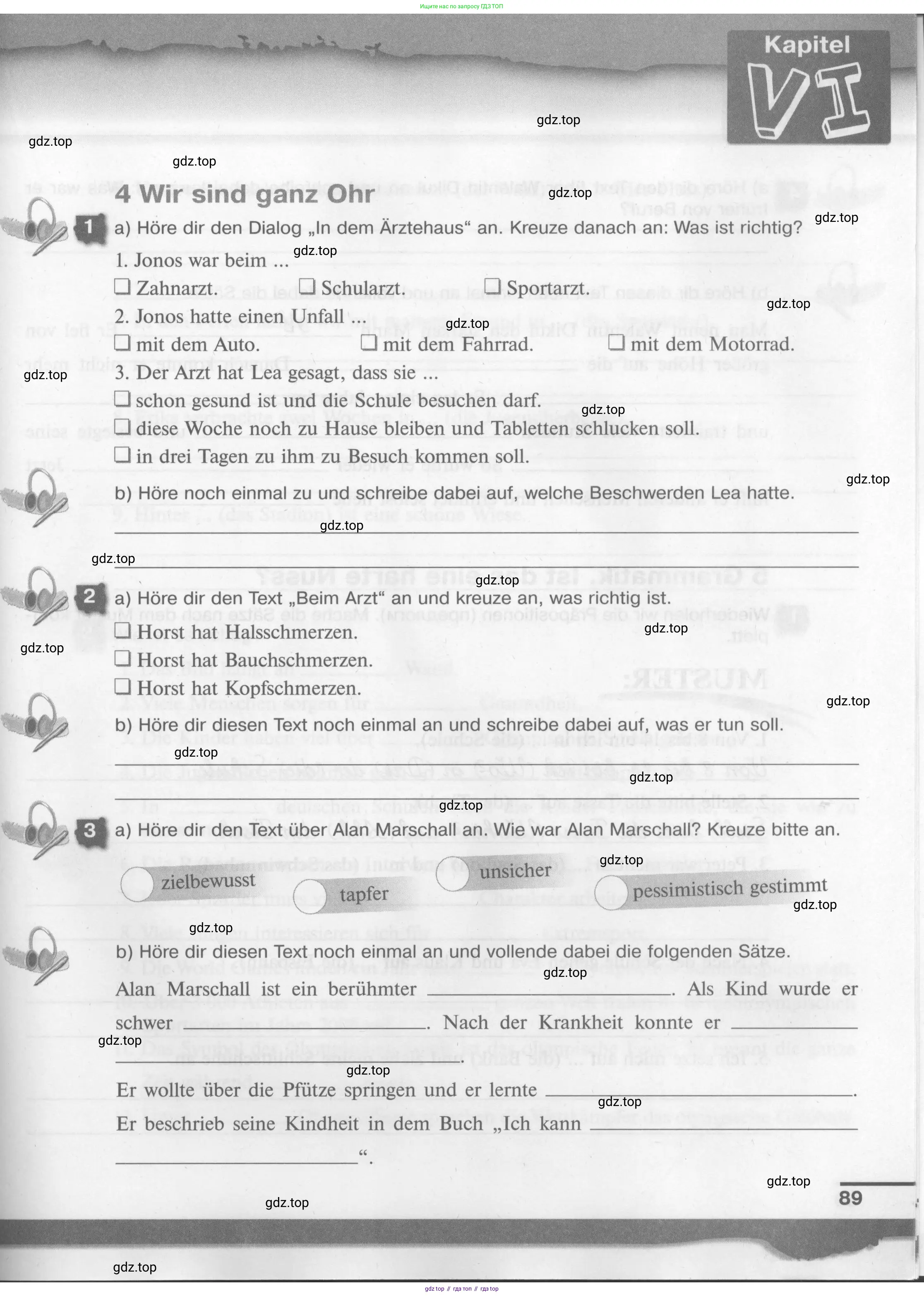 Немецкий язык (Deutsch), 7 класс рабочая тетрадь (arbeitsbuch), авторы: Бим Инесса Львовна (Bim I), Садомова Людмила Васильевна (Sadomova L), Фомичева Людмила Михайловна (Fomitschjowa L), Крылова Жанета Яковлевна (Krylowa Schaneta), издательство Просвещение, Москва, 2023, оранжевого цвета, страница 89