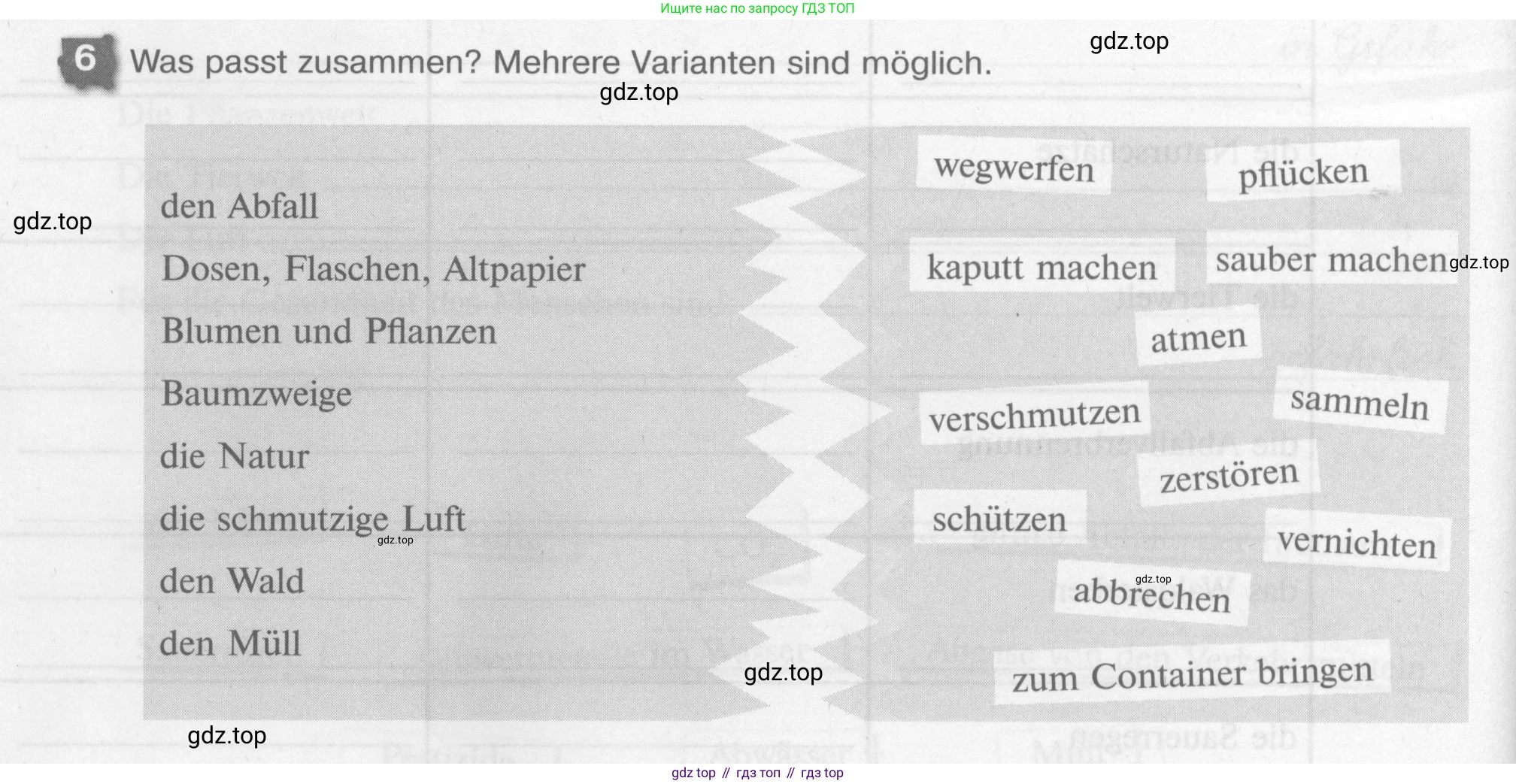 Немецкий язык (Deutsch), 7 класс рабочая тетрадь (arbeitsbuch), авторы: Бим Инесса Львовна (Bim I), Садомова Людмила Васильевна (Sadomova L), Фомичева Людмила Михайловна (Fomitschjowa L), Крылова Жанета Яковлевна (Krylowa Schaneta), издательство Просвещение, Москва, 2023, оранжевого цвета, страница 68, номер 6, Условие