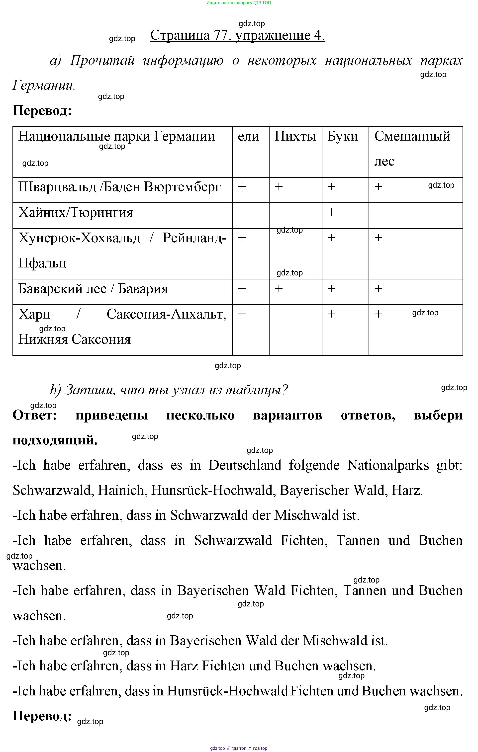 Немецкий язык (Deutsch), 7 класс рабочая тетрадь (arbeitsbuch), авторы: Бим Инесса Львовна (Bim I), Садомова Людмила Васильевна (Sadomova L), Фомичева Людмила Михайловна (Fomitschjowa L), Крылова Жанета Яковлевна (Krylowa Schaneta), издательство Просвещение, Москва, 2023, оранжевого цвета, страница 77, номер 4, Решение