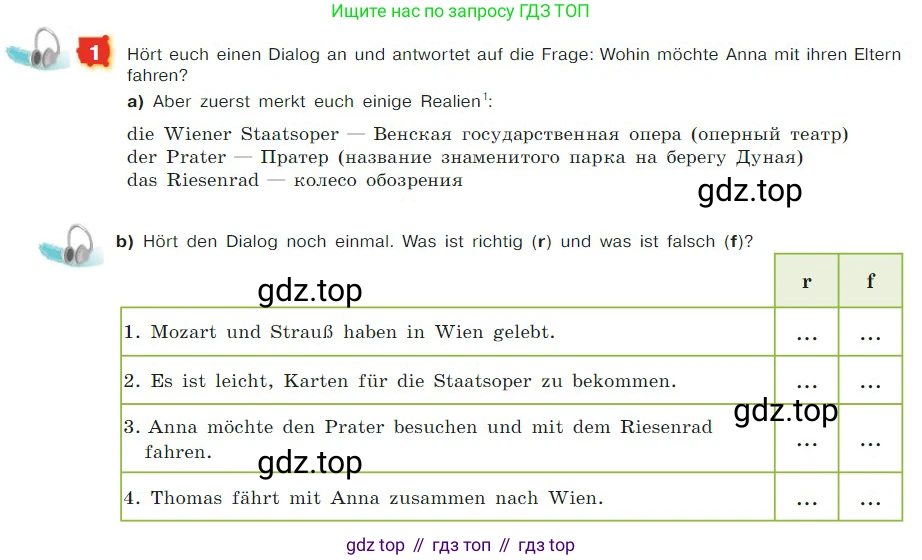 ГДЗ Немецкий язык (Deutsch), 7 класс учебник (lehrbuch), авторы: Бим Инесса Львовна (Bim I), Садомова Людмила Васильевна (Sadomova L), издательство Просвещение, Москва, 2023, оранжевого цвета, страница 70, номер 1, Условие