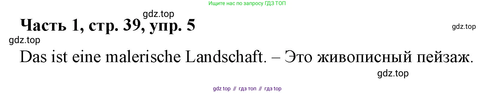 ГДЗ Немецкий язык (Deutsch), 7 класс учебник (lehrbuch), авторы: Бим Инесса Львовна (Bim I), Садомова Людмила Васильевна (Sadomova L), издательство Просвещение, Москва, 2023, оранжевого цвета, страница 39, номер 5, Решение