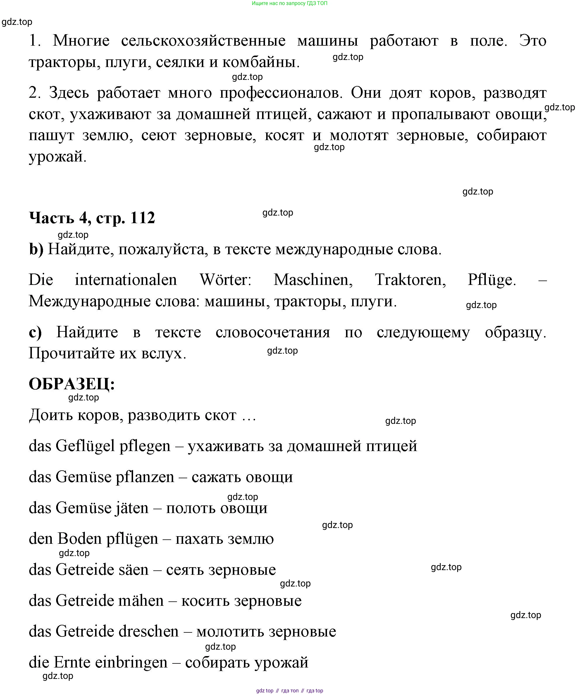 ГДЗ Немецкий язык (Deutsch), 7 класс учебник (lehrbuch), авторы: Бим Инесса Львовна (Bim I), Садомова Людмила Васильевна (Sadomova L), издательство Просвещение, Москва, 2023, оранжевого цвета, страница 111, номер 4, Решение (продолжение 2)
