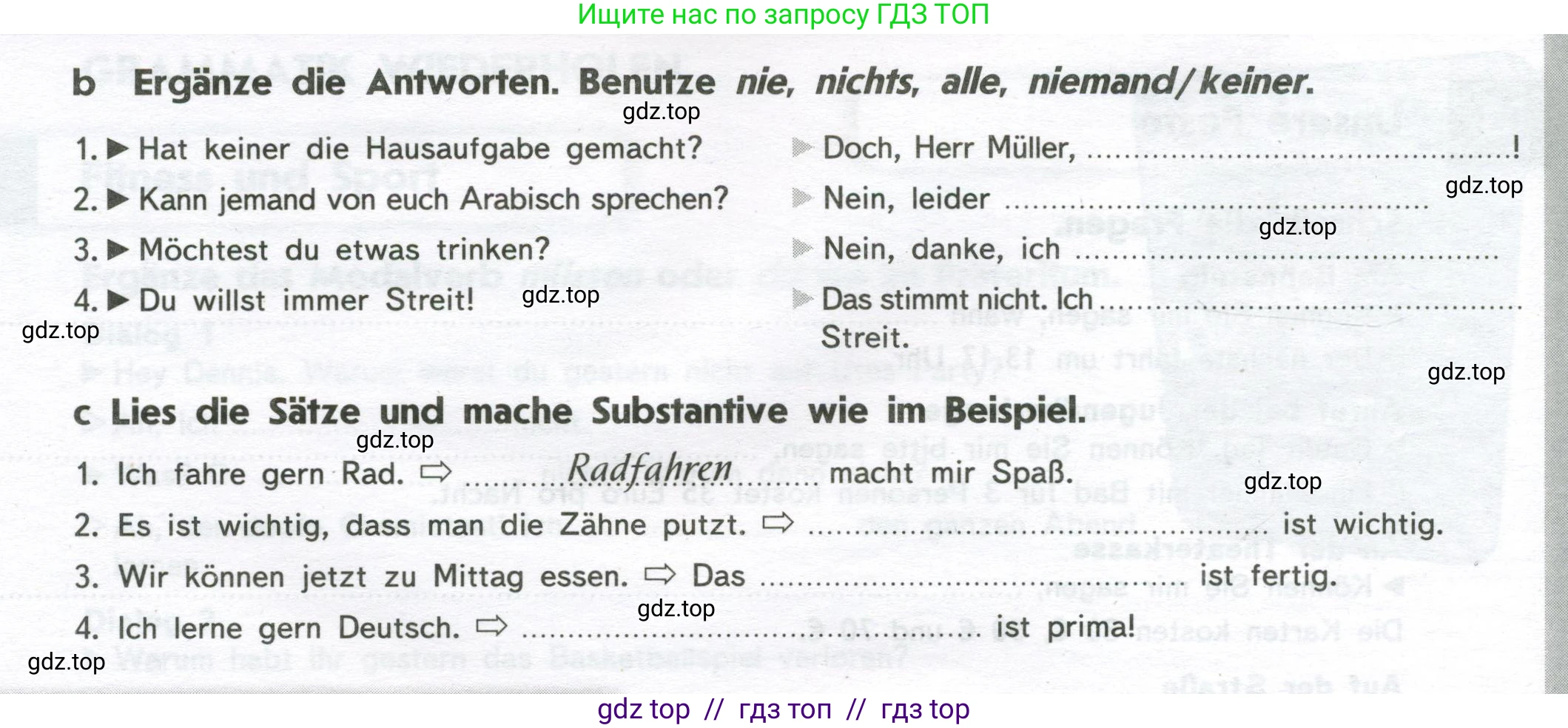 Немецкий язык (Deutsch), 8 класс рабочая тетрадь (arbeitsbuch), авторы: Аверин Михаил Михайлович (Awerin М), Джин Фридерике (Jin Friederike), Рорман Лутц (Rohrmann Lutz), Ризу Грамматики (Rizou Grammatiki), издательство Просвещение, Москва, 2024, страница 69, номер 5, Условие (продолжение 2)