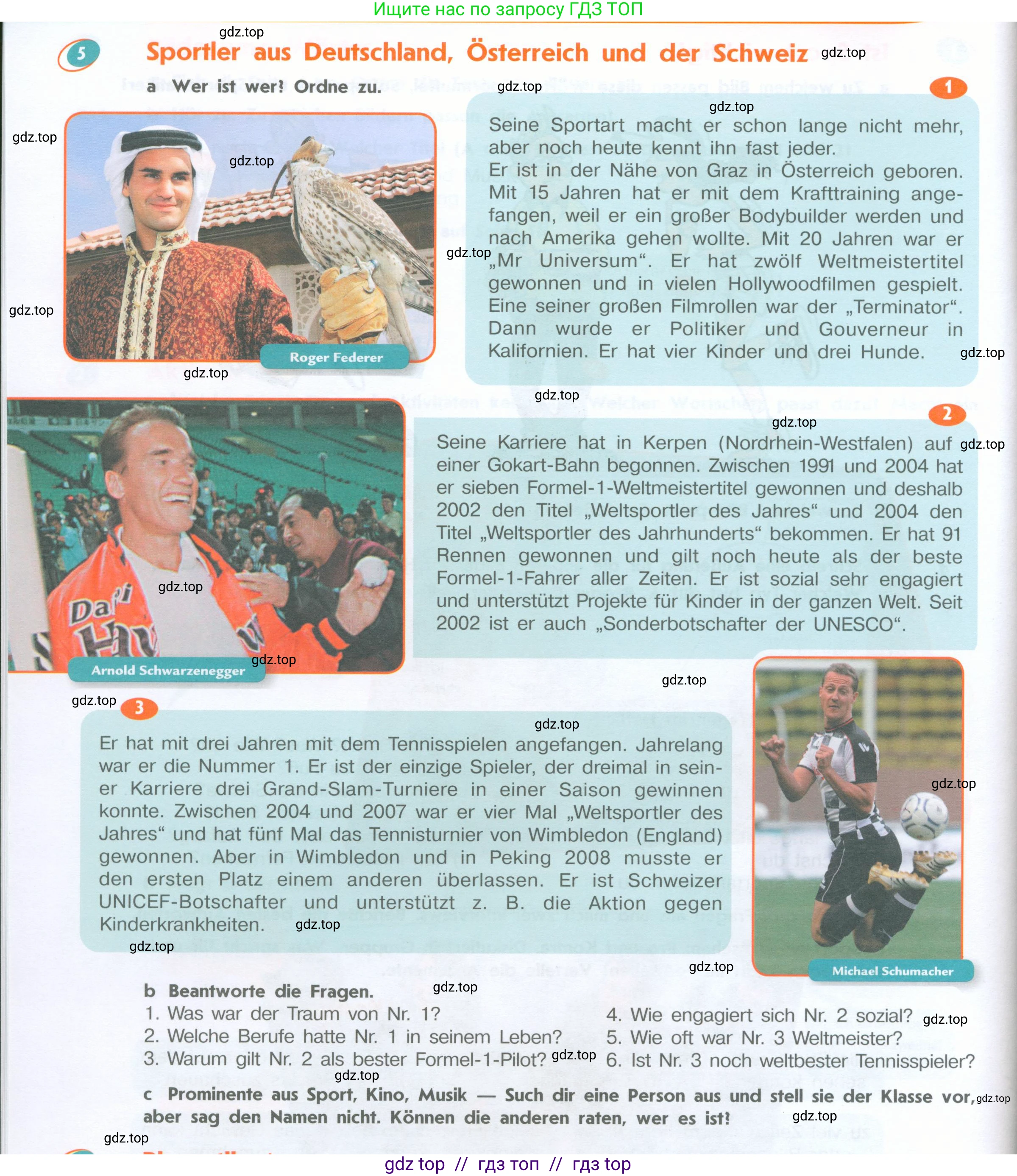 Немецкий язык (Deutsch), 8 класс учебник (lehrbuch), авторы: Аверин Михаил Михайлович (Awerin М), Джин Фридерике (Jin Friederike), Рорман Лутц (Rohrmann Lutz), Ризу Грамматики (Rizou Grammatiki), издательство Просвещение, Москва, 2023, страница 8, номер 5, Условие