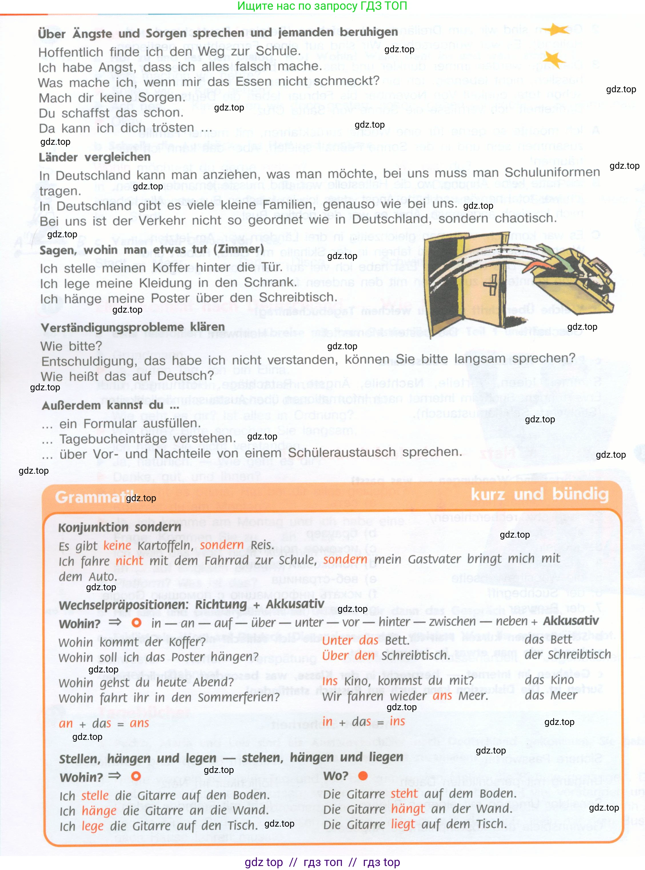 Немецкий язык (Deutsch), 8 класс учебник (lehrbuch), авторы: Аверин Михаил Михайлович (Awerin М), Джин Фридерике (Jin Friederike), Рорман Лутц (Rohrmann Lutz), Ризу Грамматики (Rizou Grammatiki), издательство Просвещение, Москва, 2023, страница 19, номер 13, Условие (продолжение 2)