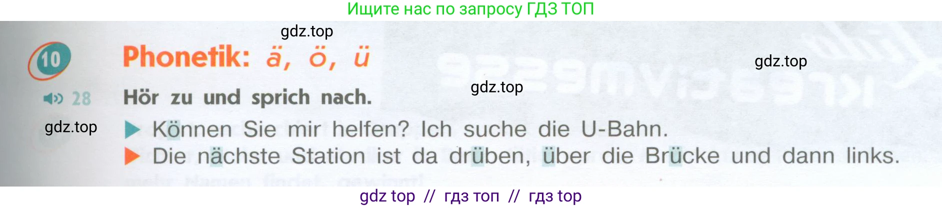 Немецкий язык (Deutsch), 8 класс учебник (lehrbuch), авторы: Аверин Михаил Михайлович (Awerin М), Джин Фридерике (Jin Friederike), Рорман Лутц (Rohrmann Lutz), Ризу Грамматики (Rizou Grammatiki), издательство Просвещение, Москва, 2023, страница 37, номер 10, Условие