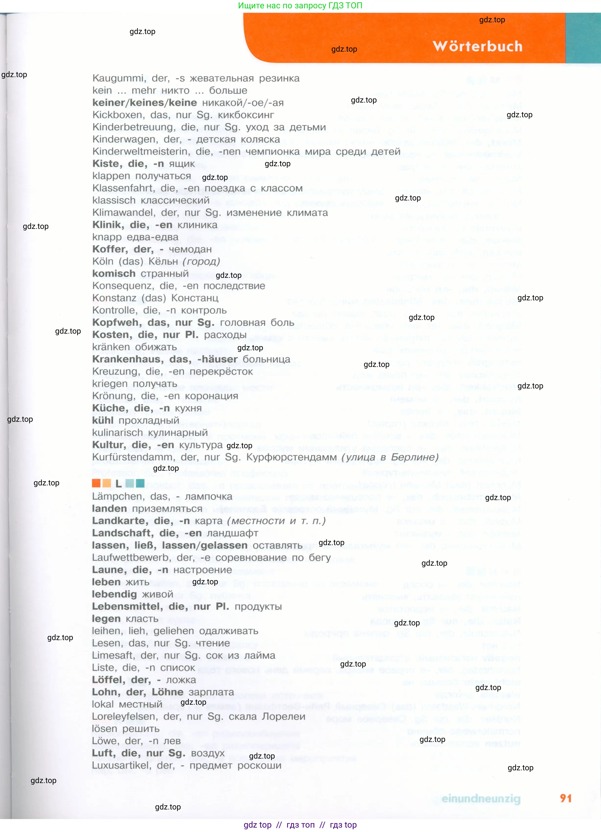 Немецкий язык (Deutsch), 8 класс учебник (lehrbuch), авторы: Аверин Михаил Михайлович (Awerin М), Джин Фридерике (Jin Friederike), Рорман Лутц (Rohrmann Lutz), Ризу Грамматики (Rizou Grammatiki), издательство Просвещение, Москва, 2023, страница 91