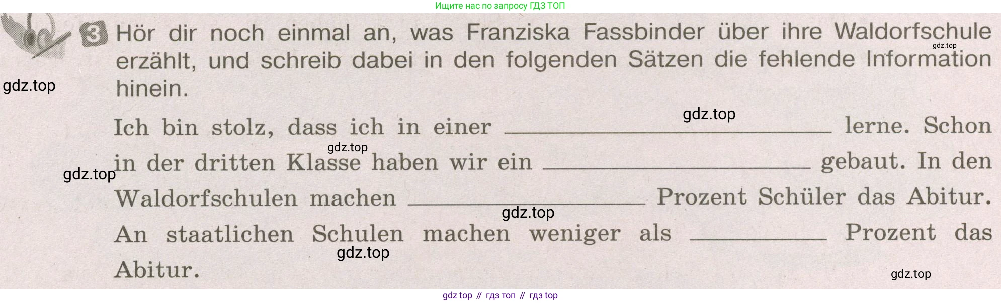 ГДЗ Немецкий язык (Deutsch), 8 класс рабочая тетрадь (arbeitsbuch), авторы: Бим Инесса Львовна (Bim I), Садомова Людмила Васильевна (Sadomova L), Крылова Жанета Яковлевна (Krylowa Schaneta), издательство Просвещение, Москва, 2019 - 2023, жёлтого цвета, страница 28, номер 3, Условие