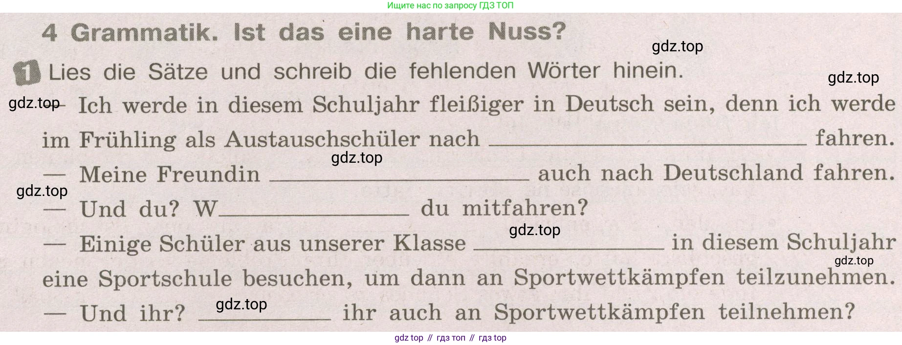 ГДЗ Немецкий язык (Deutsch), 8 класс рабочая тетрадь (arbeitsbuch), авторы: Бим Инесса Львовна (Bim I), Садомова Людмила Васильевна (Sadomova L), Крылова Жанета Яковлевна (Krylowa Schaneta), издательство Просвещение, Москва, 2019 - 2023, жёлтого цвета, страница 28, номер 1, Условие